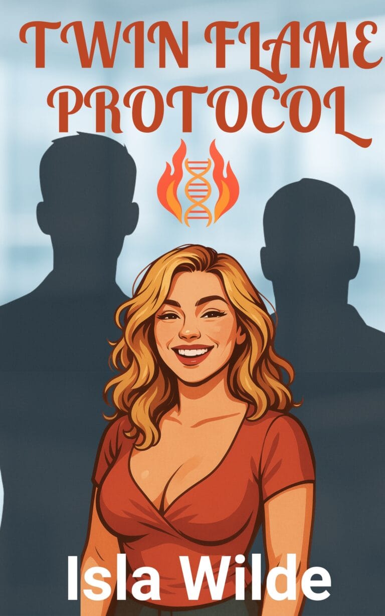 Twin Flame Protocol book cover featuring sci-fi romance themes