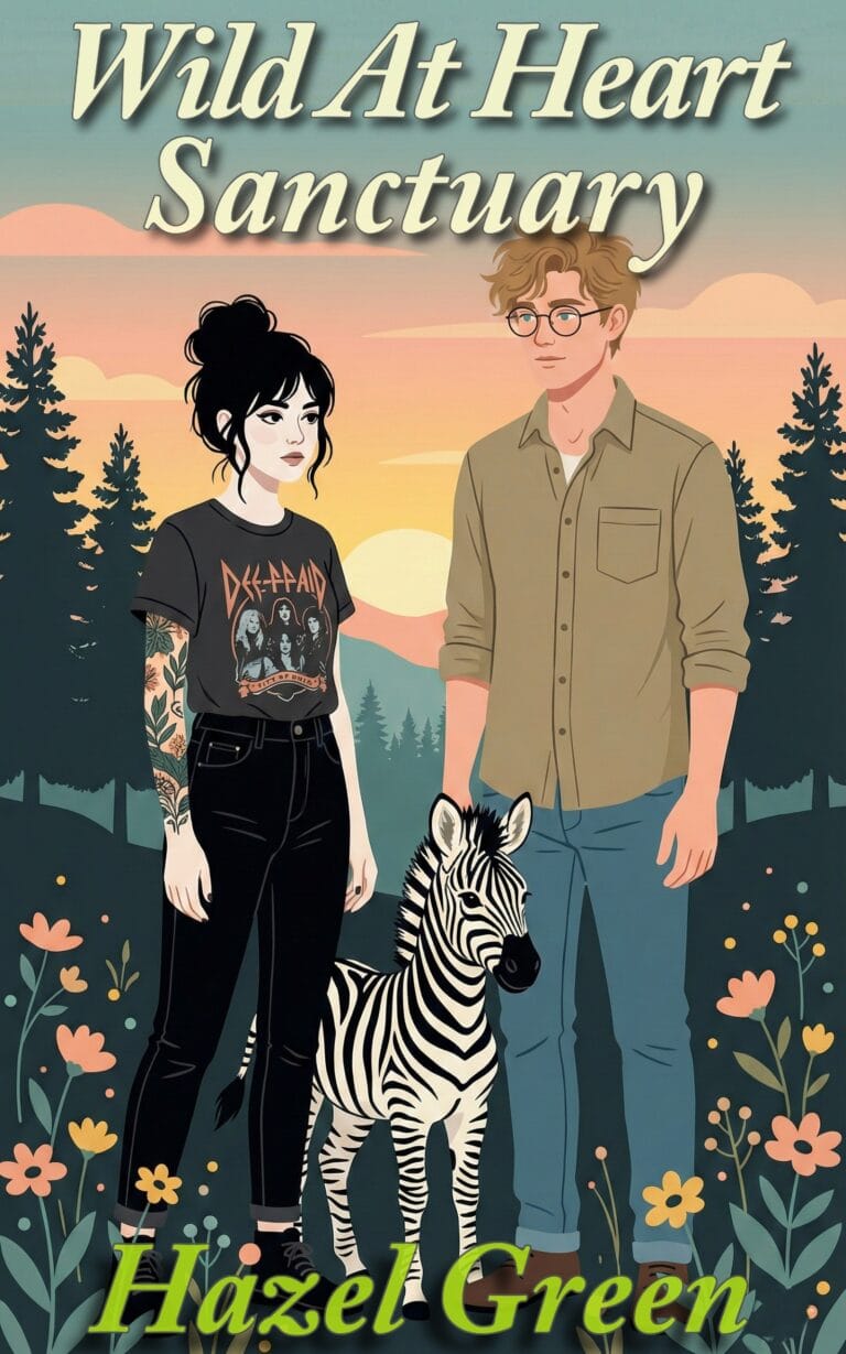 Wild At Heart Sanctuary book cover by Hazel Green featuring animal sanctuary romance