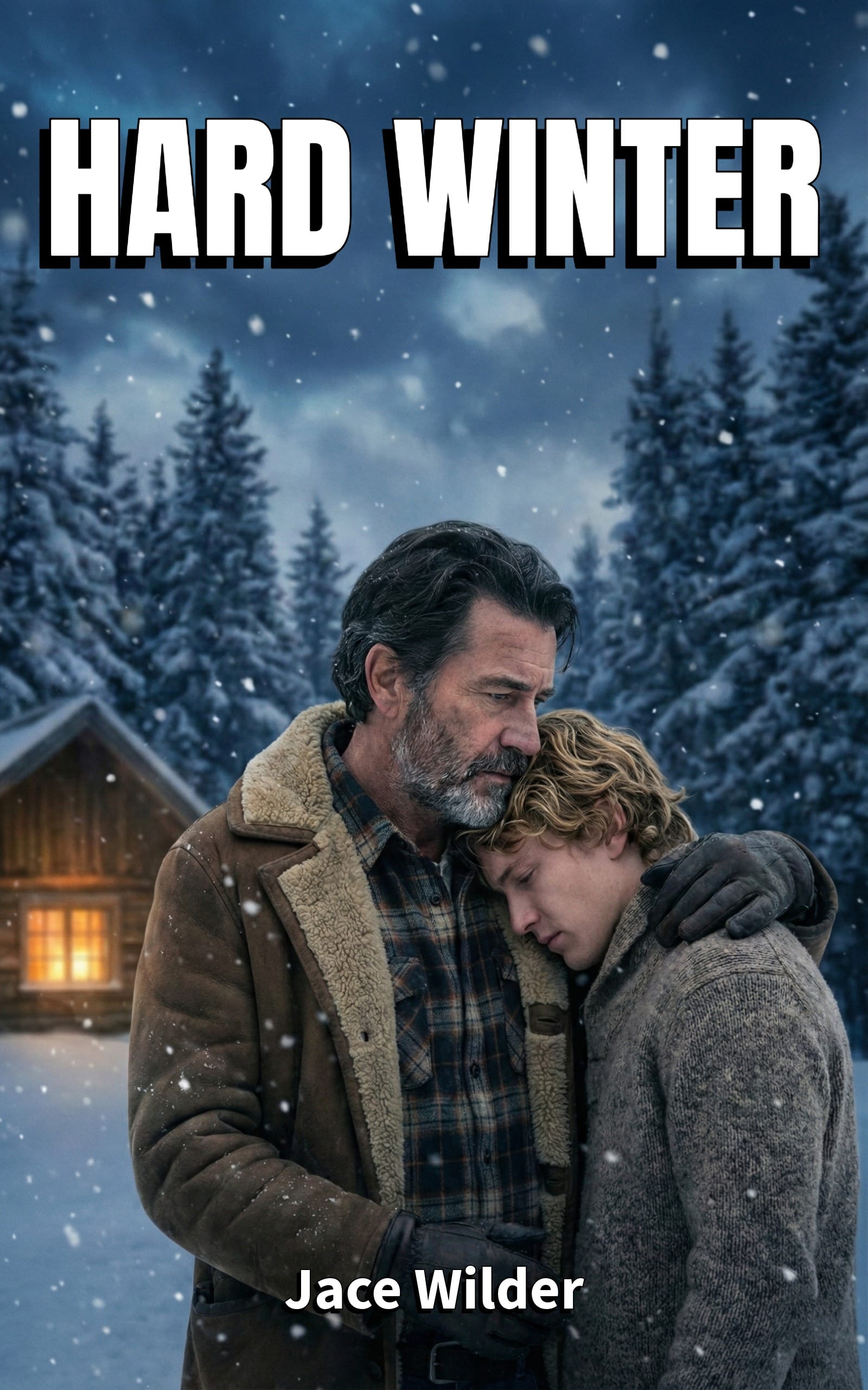 Hard Winter book cover - MM mountain man romance by Jace Wilder