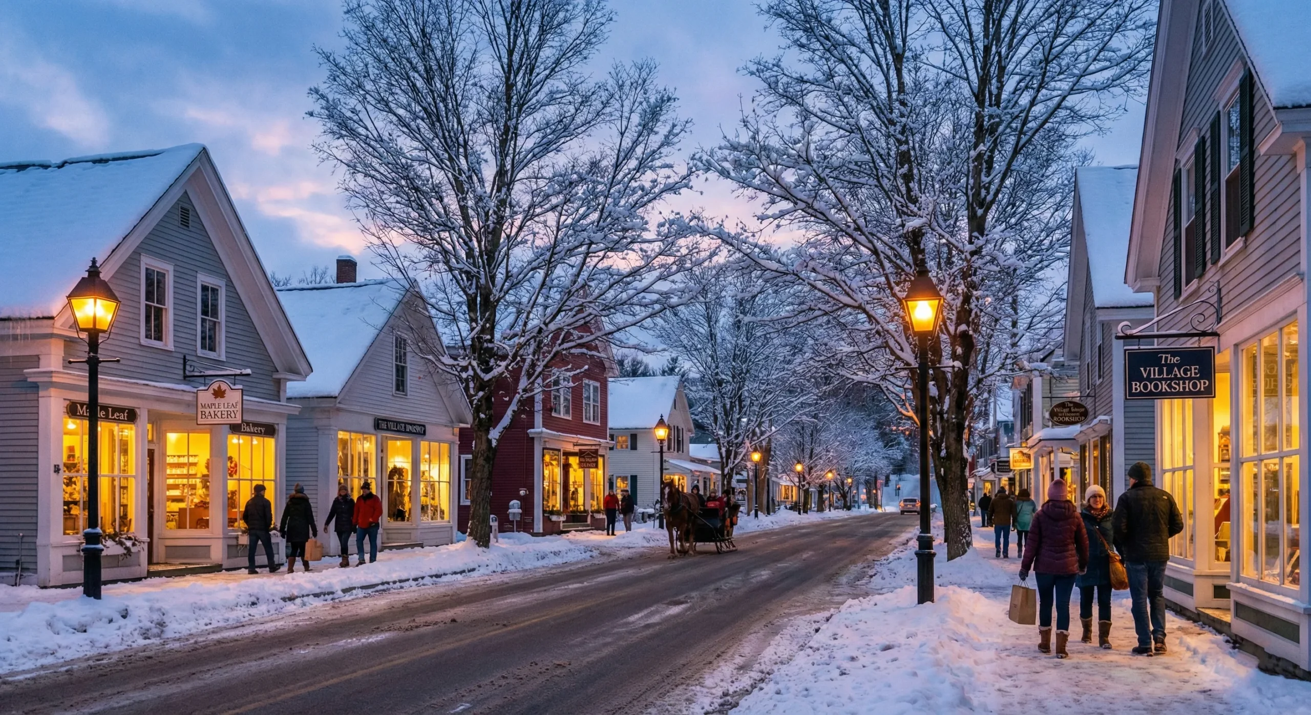 Willowbend Series Vermont small town setting — the architectural backdrop touch starved hits hardest in