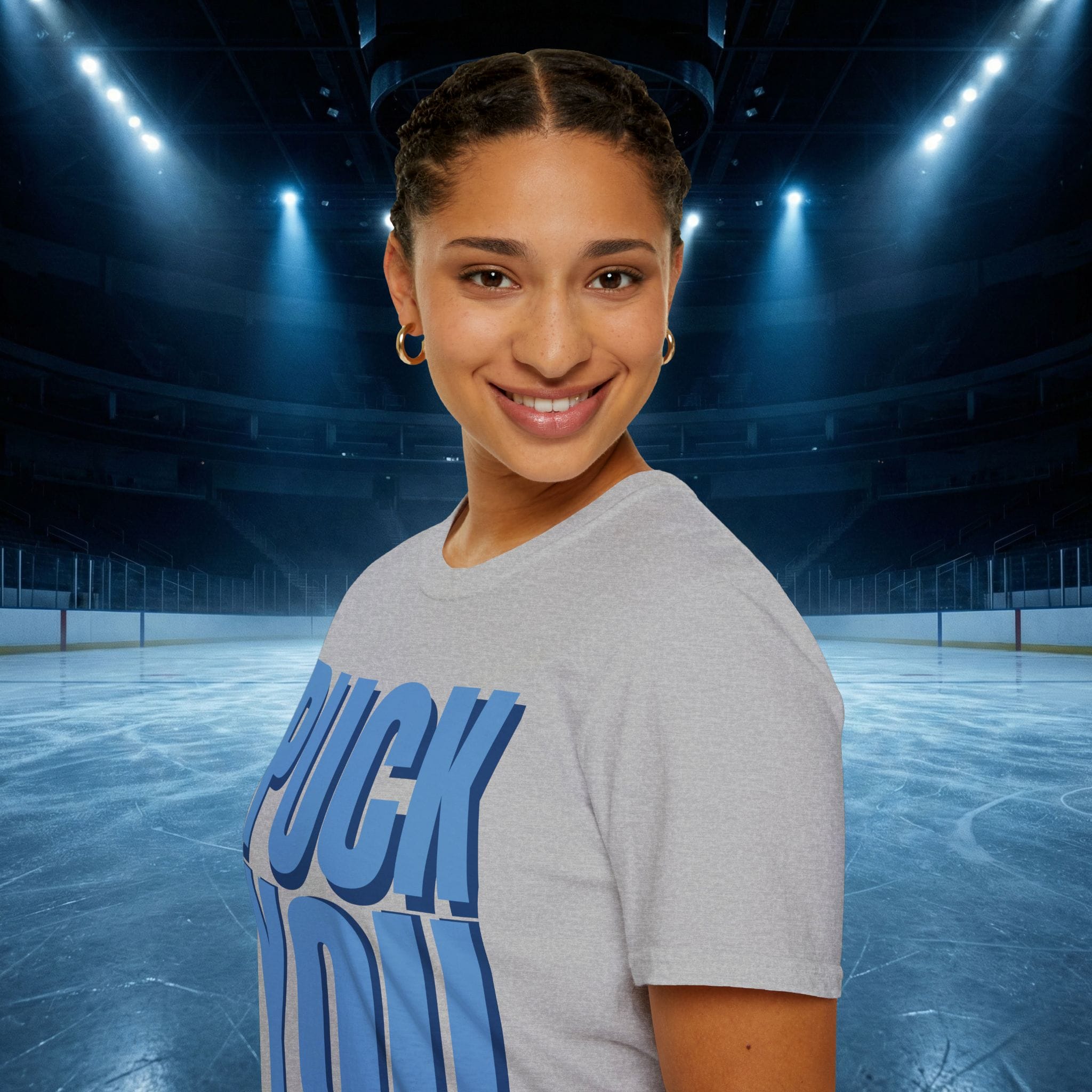 Puck You Hockey Romance Tee — “Puck You” Graphic T-Shirt - Image 7