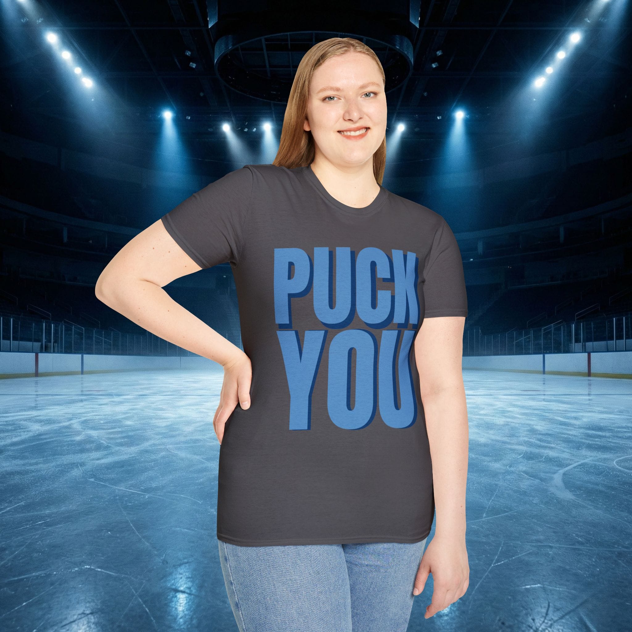 Puck You Hockey Romance Tee — “Puck You” Graphic T-Shirt - Image 25