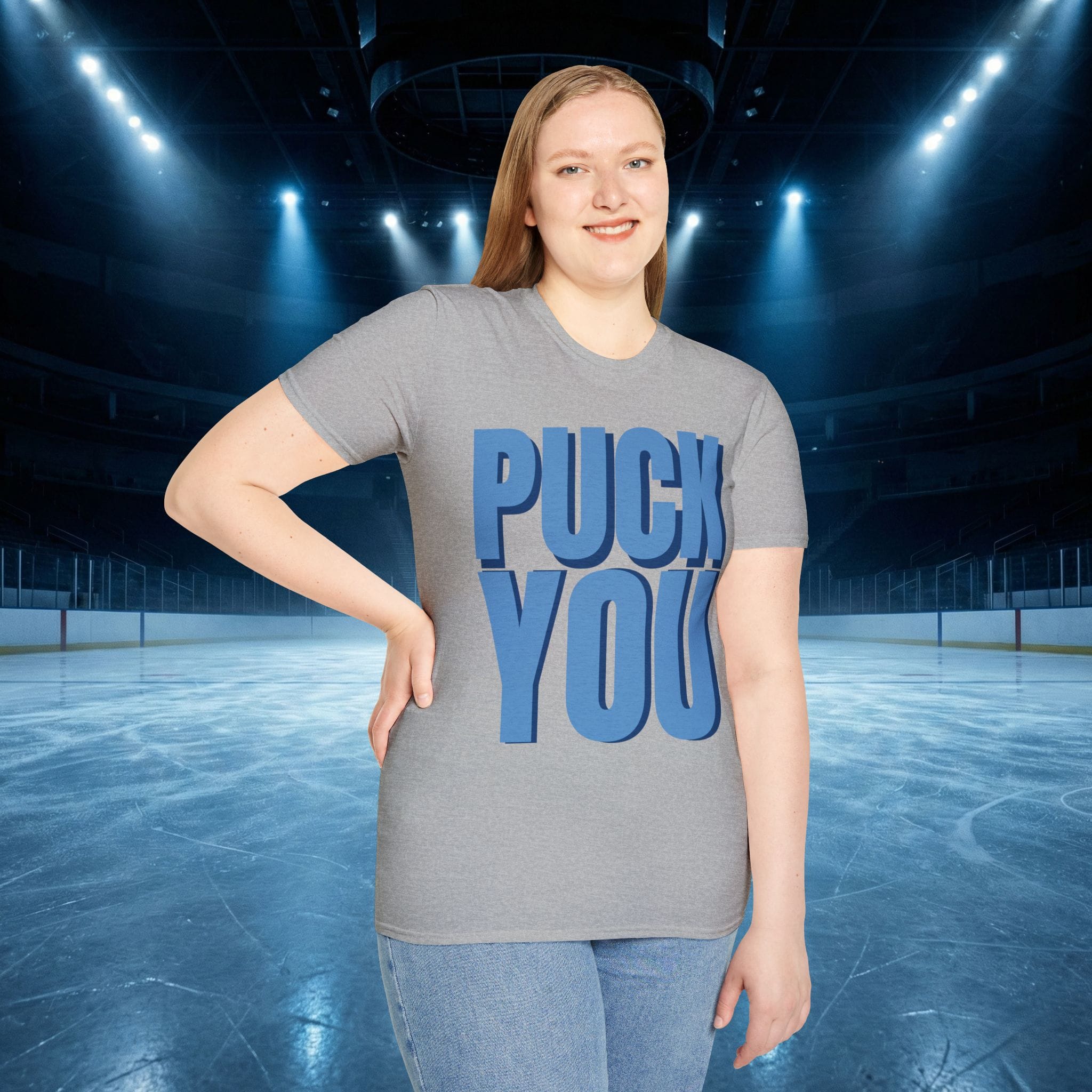 Puck You Hockey Romance Tee — “Puck You” Graphic T-Shirt - Image 5