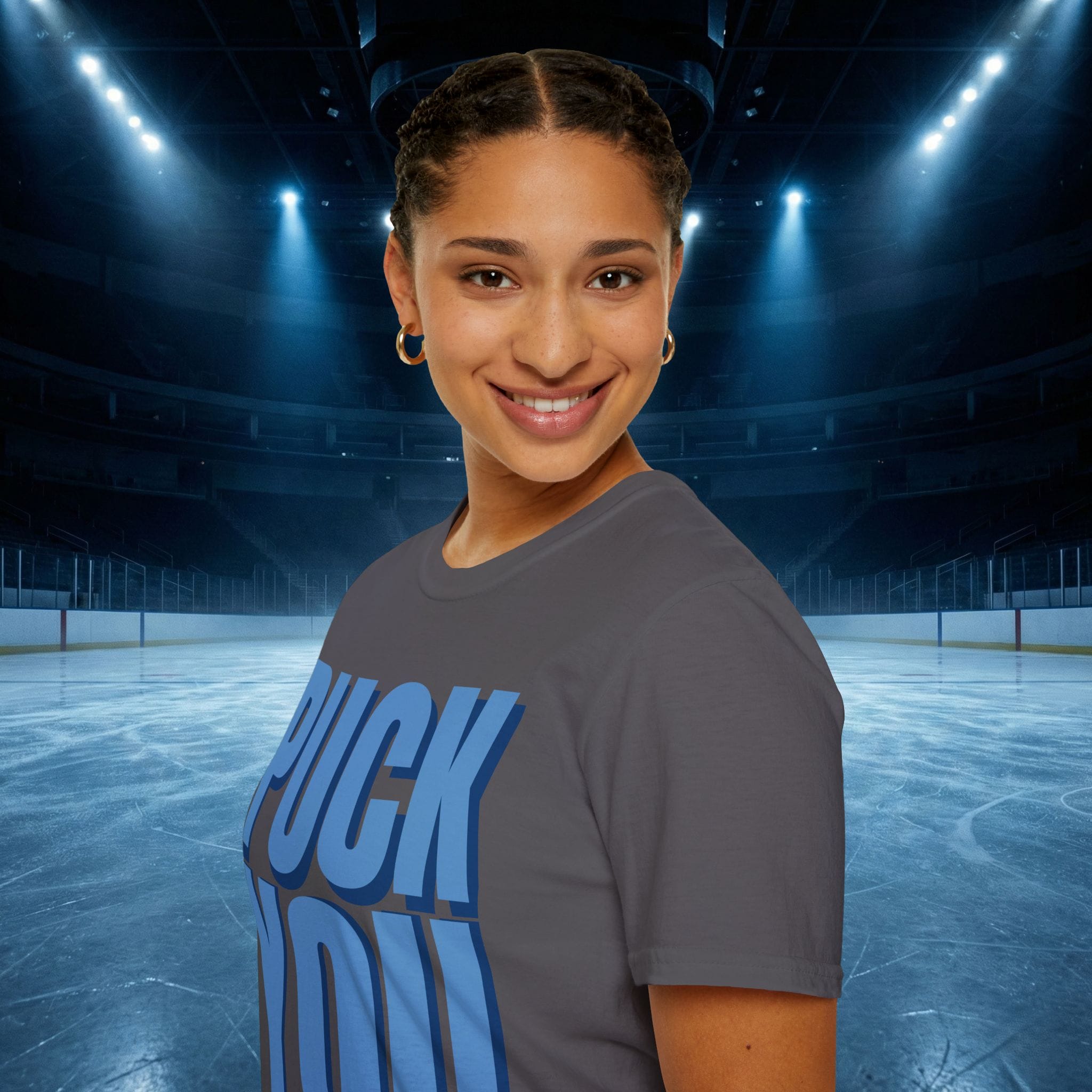 Puck You Hockey Romance Tee — “Puck You” Graphic T-Shirt - Image 27