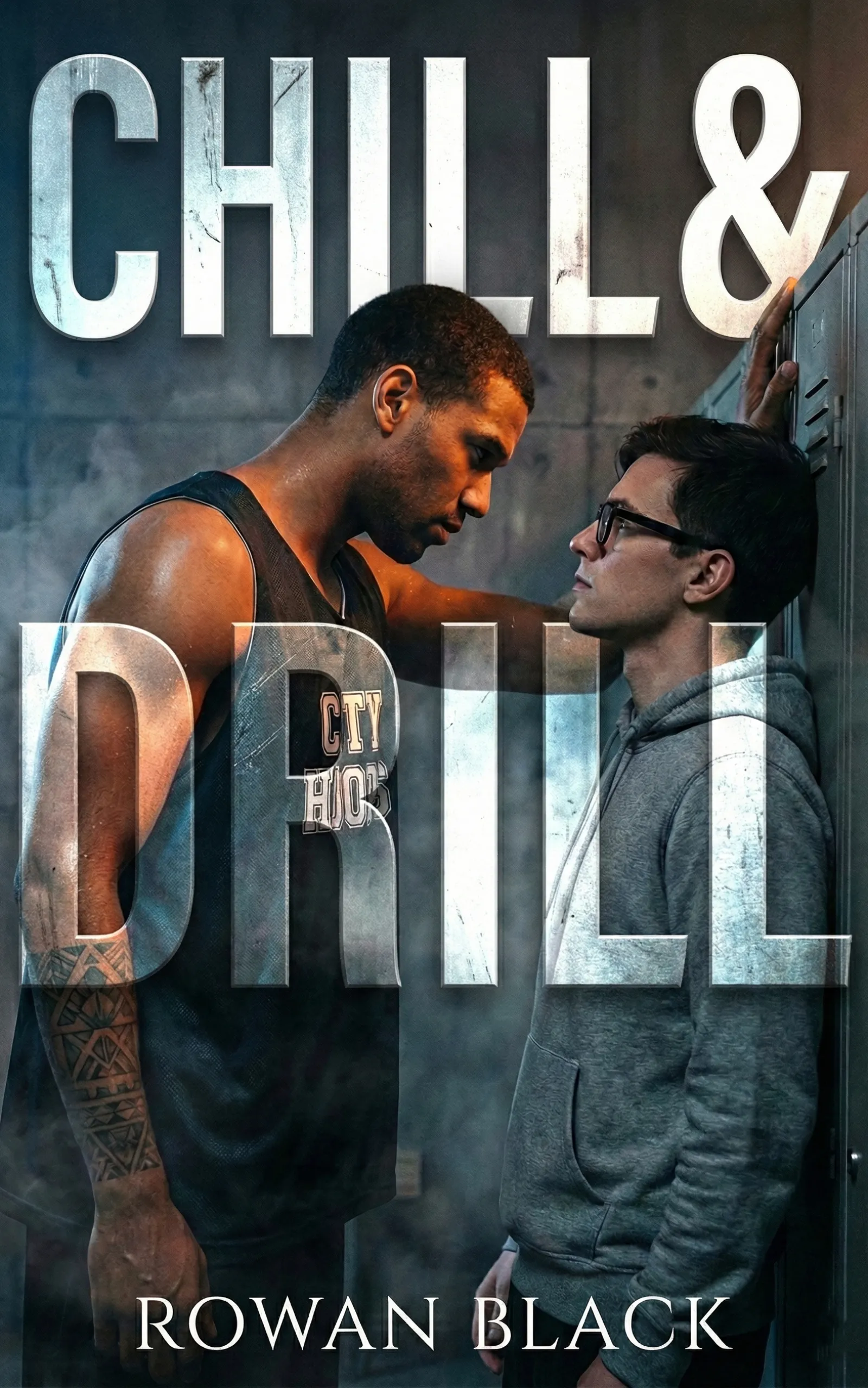 Chill & Drill Book Cover - MM Sports Romance by Rowan Black