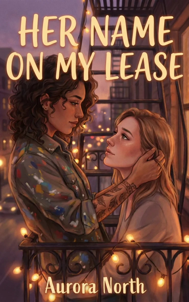 Her Name on My Lease book cover - FF sapphic roommates to lovers romance by Aurora North