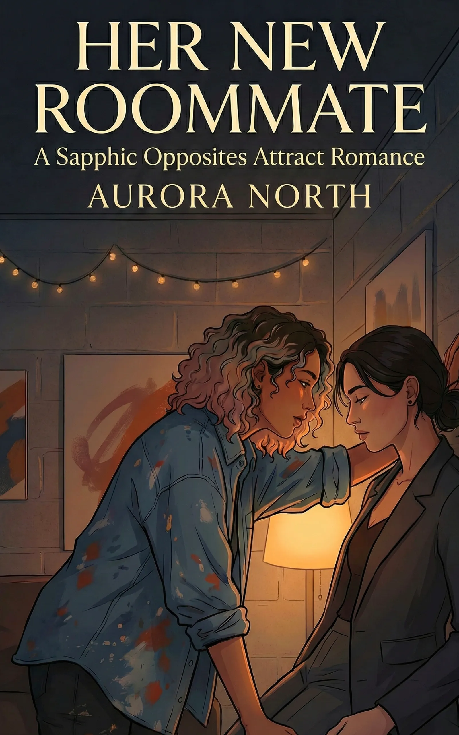 Her New Roommate book cover - Sapphic Romance by Aurora North