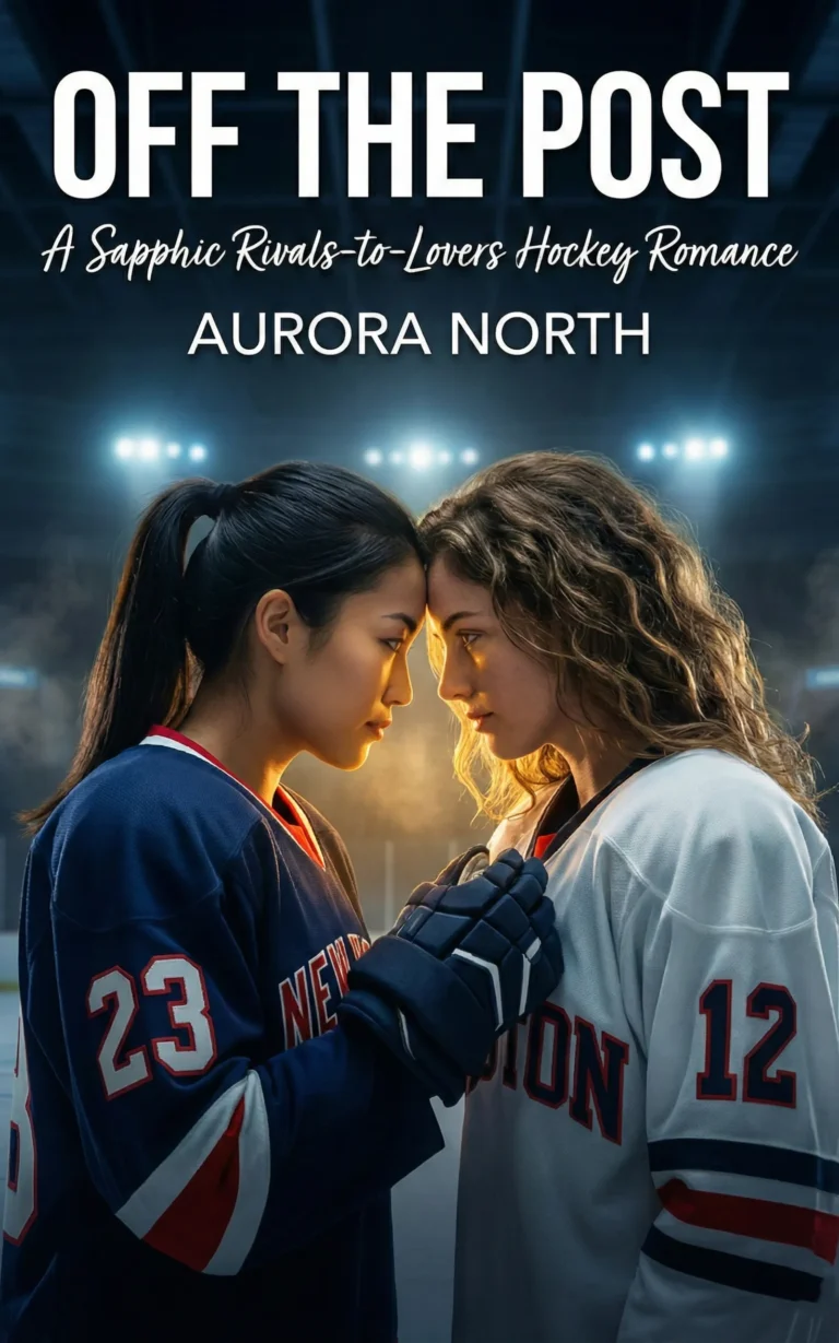 Off the Post book cover - FF sapphic hockey romance by Aurora North
