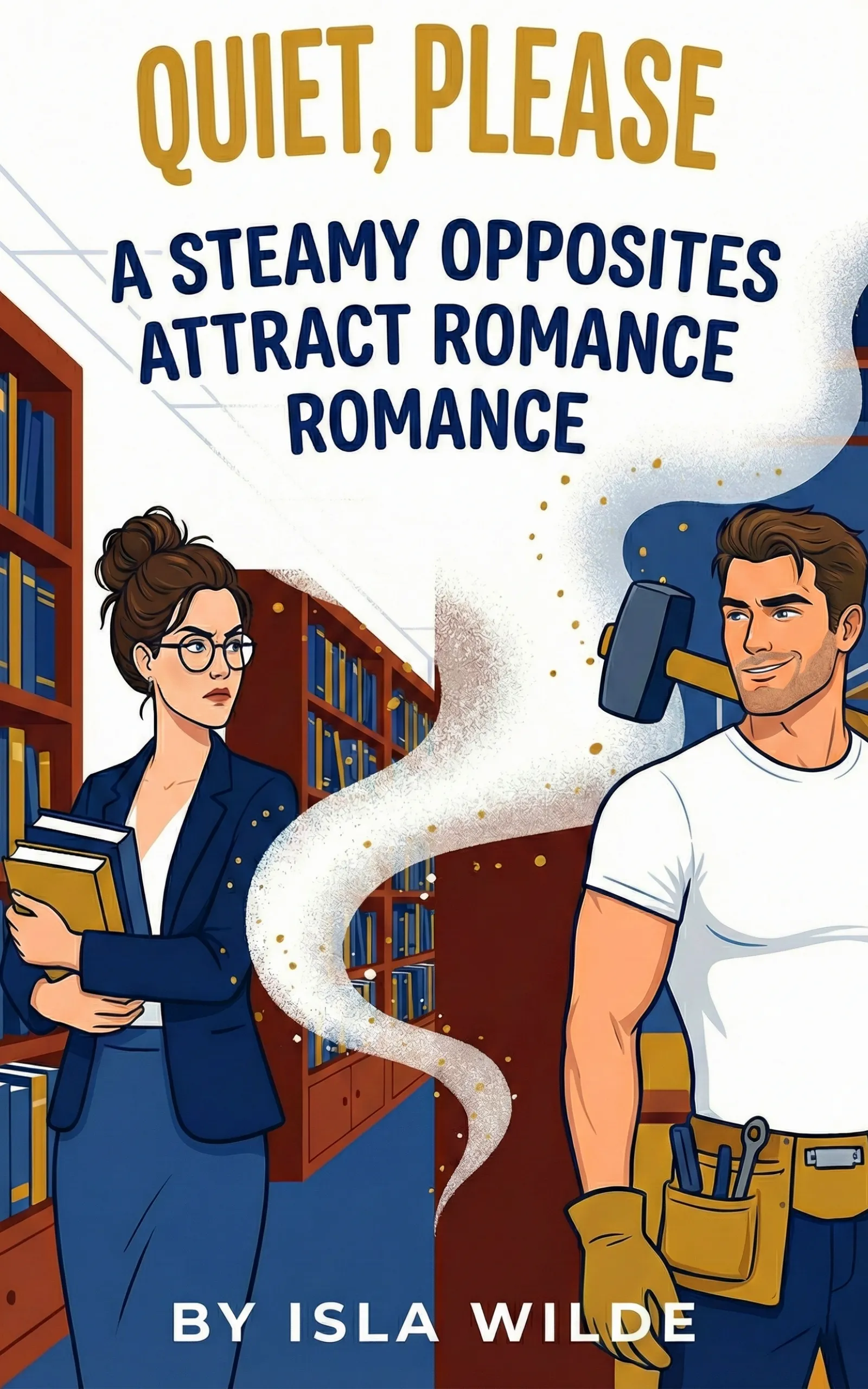 Quiet Please Book Cover - Contemporary Romance by Isla Wilde