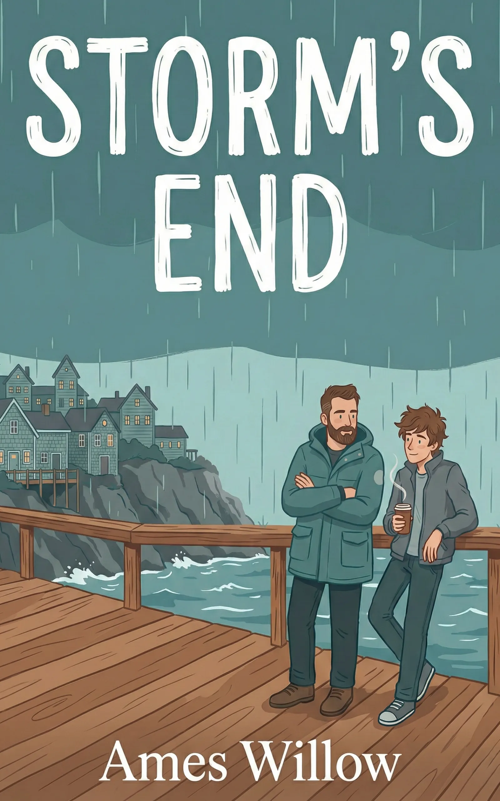 Storm's End book cover - MM Contemporary Romance by Ames Willow