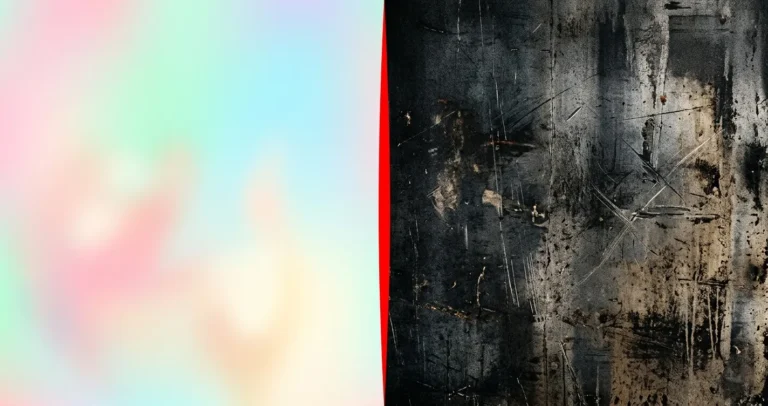 Abstract split composition with light and dark sides — bully romance tension