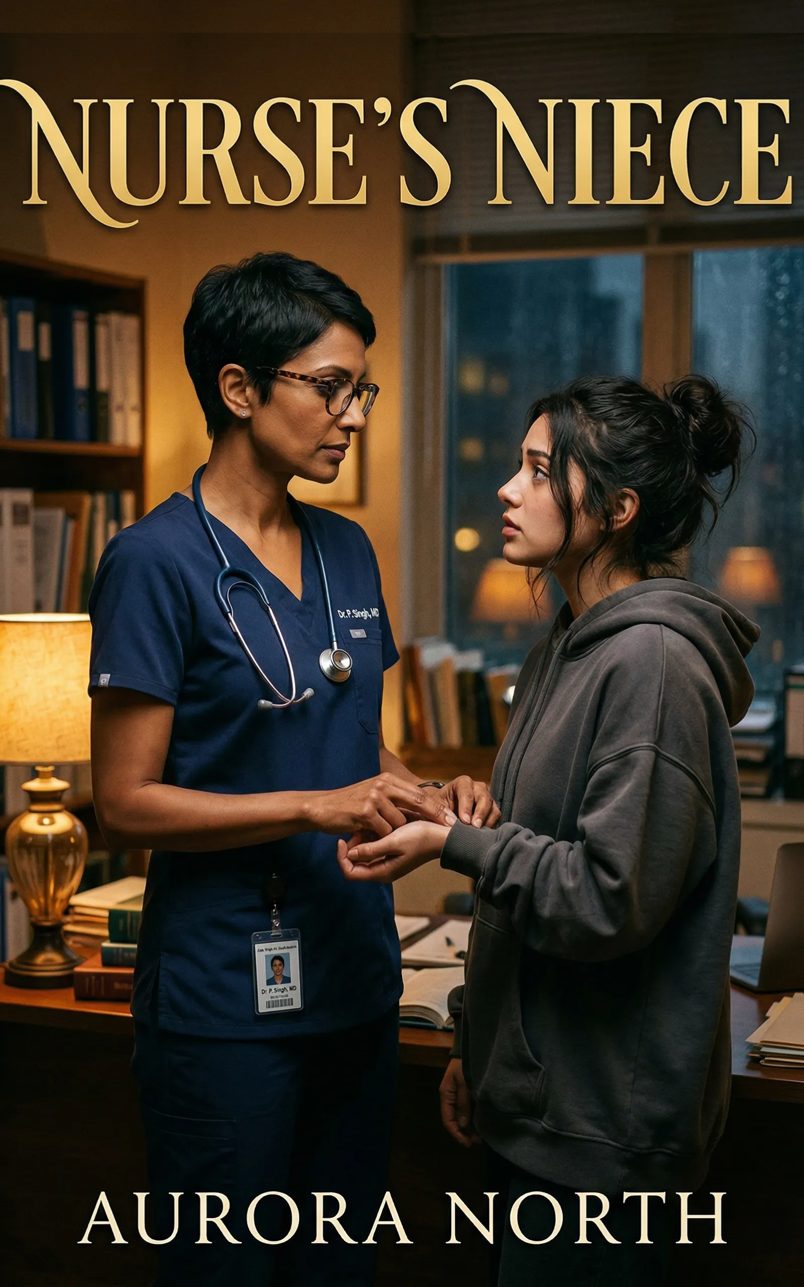 Nurse's Niece by Aurora North - FF Sapphic Medical Romance book cover