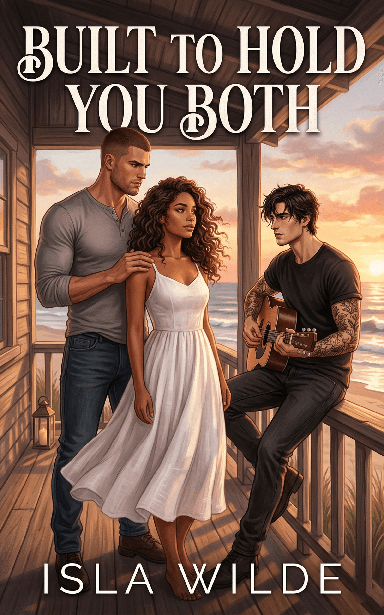 Built to Hold You Both by Isla Wilde - MFM Contemporary Romance book cover