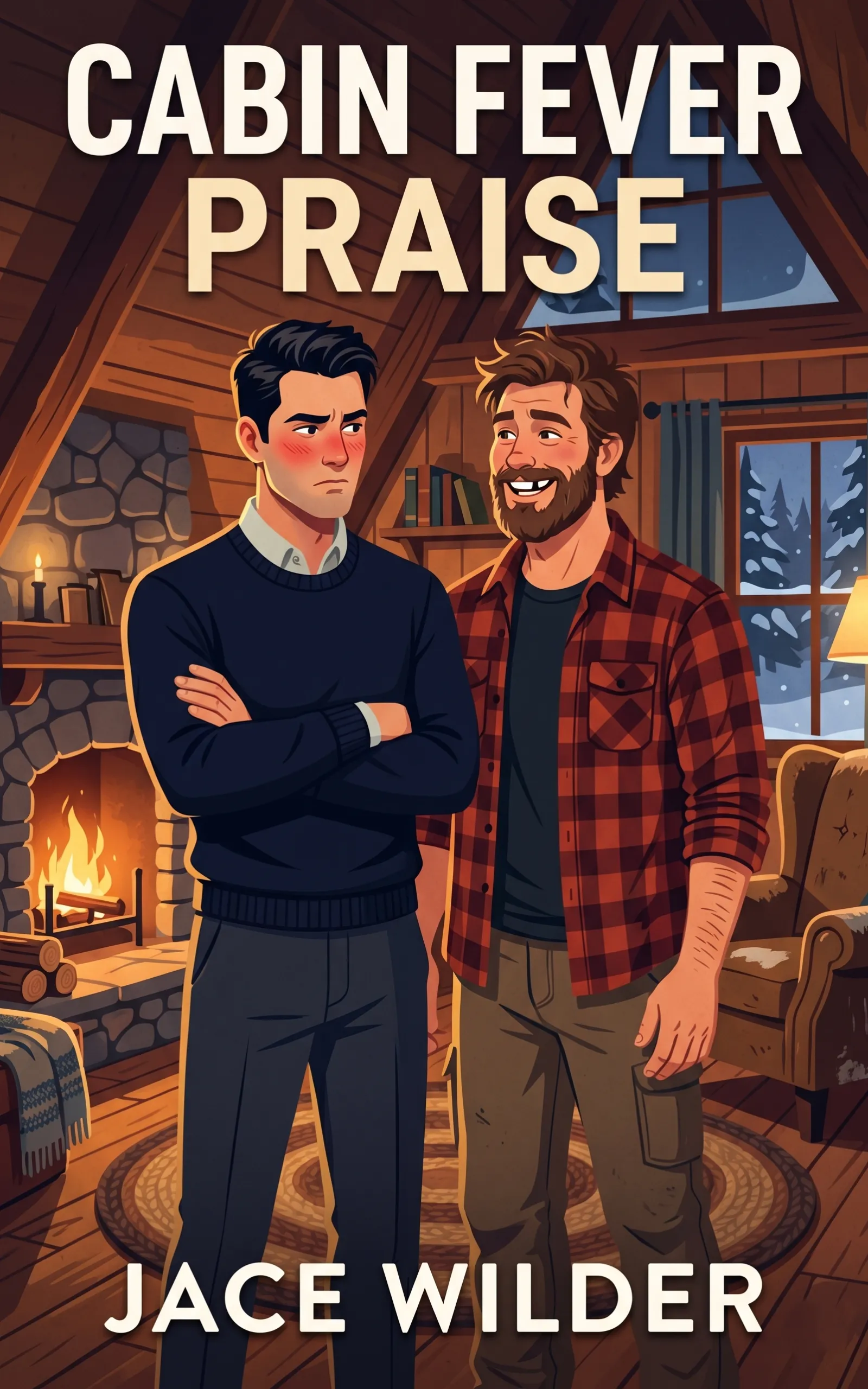 Cabin Fever Praise by Jace Wilder - MM Snowed-In Romance book cover