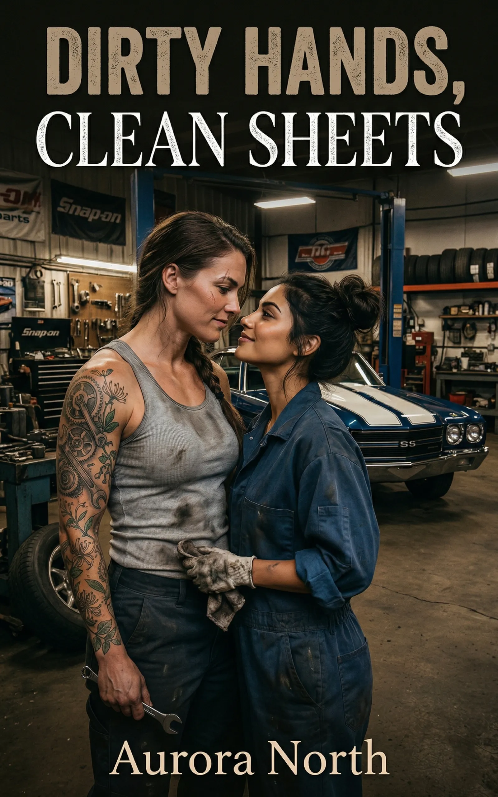 Dirty Hands Clean Sheets by Aurora North - FF Sapphic Romance book cover
