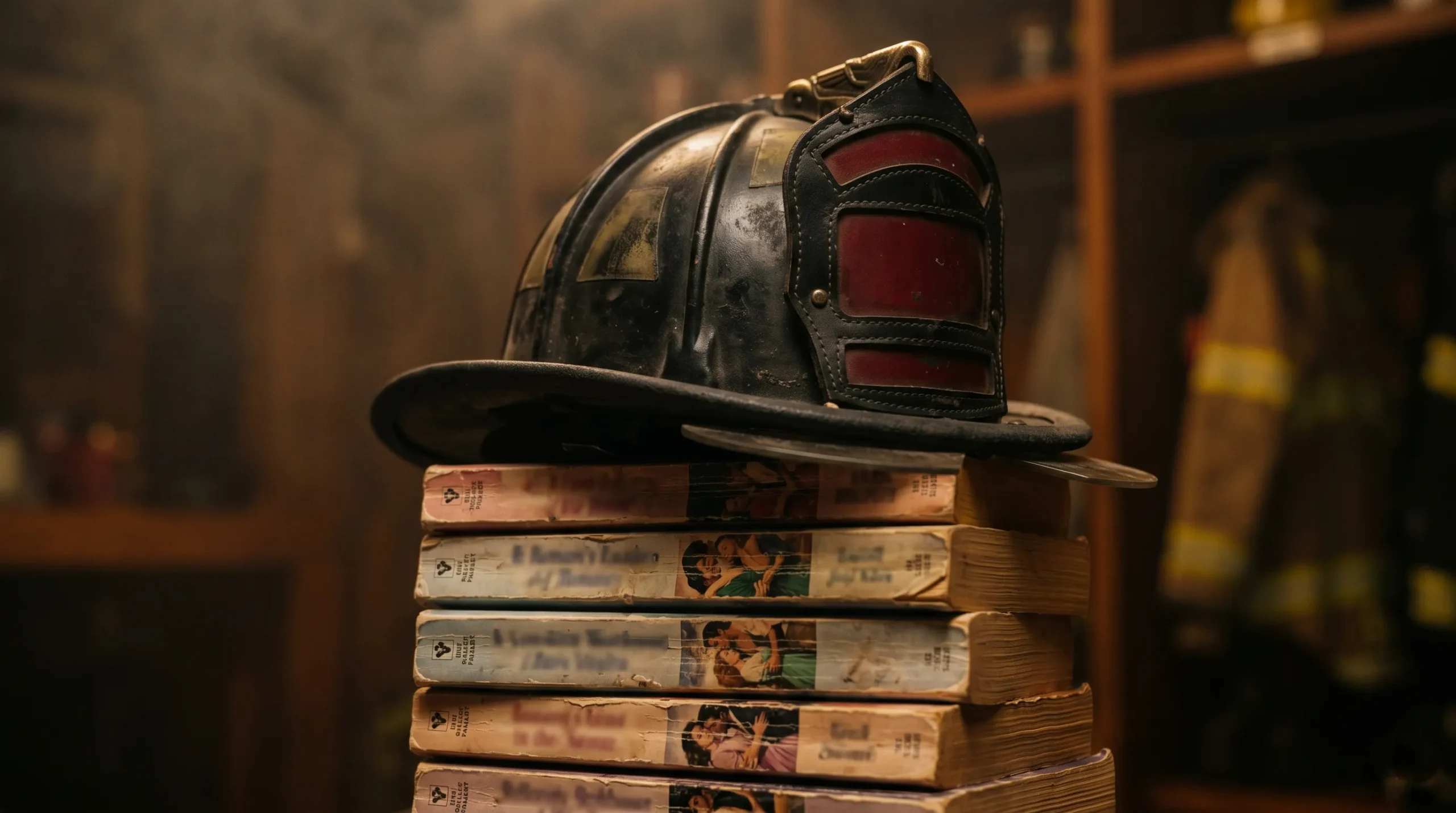Spicy firefighter romance novels - turnout coat and bedroom aftermath