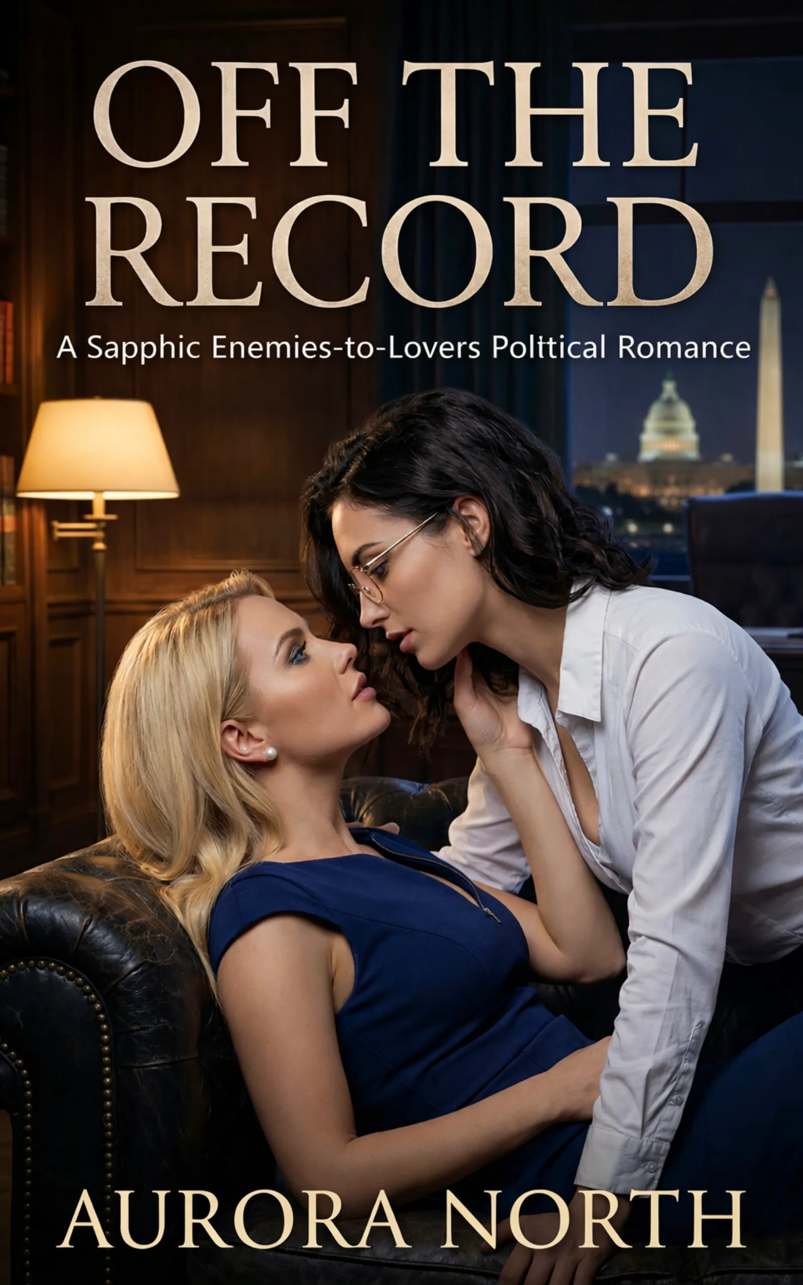 Off the Record by Aurora North - FF Sapphic Political Romance book cover