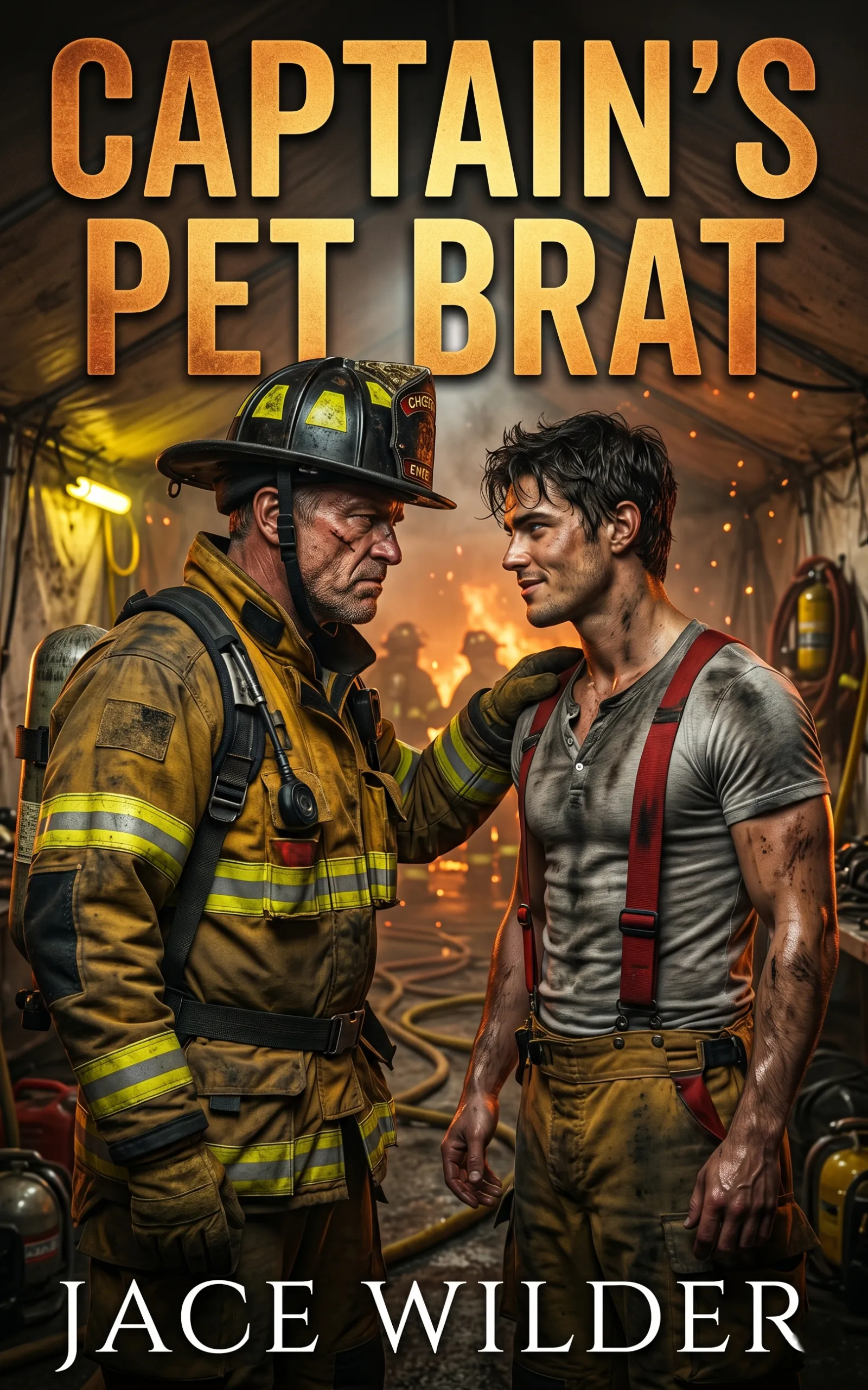 Captain's Pet Brat by Jace Wilder - MM enemies to lovers firefighter wildfire romance
