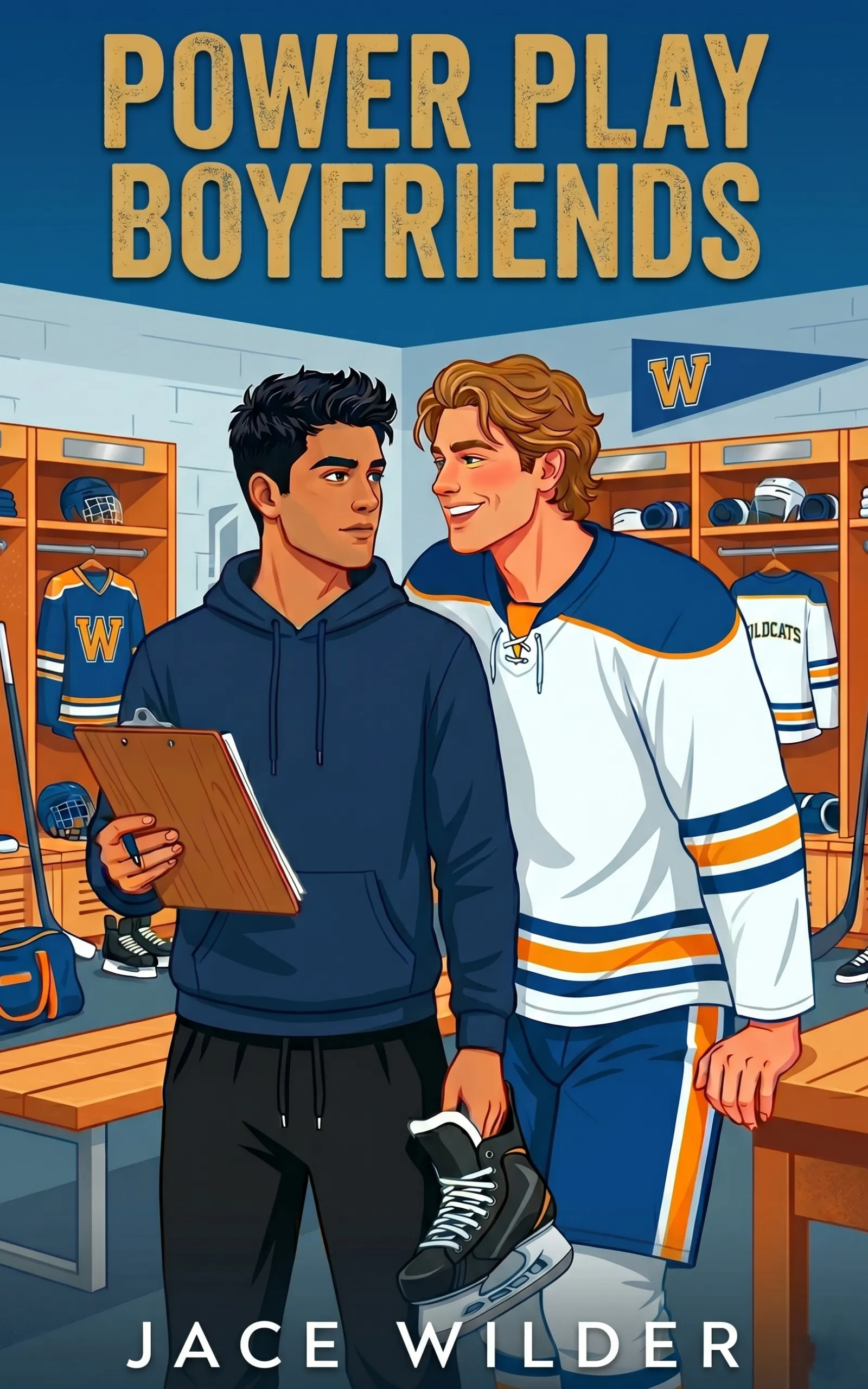 Power Play Boyfriends by Jace Wilder - MM Hockey Romance book cover