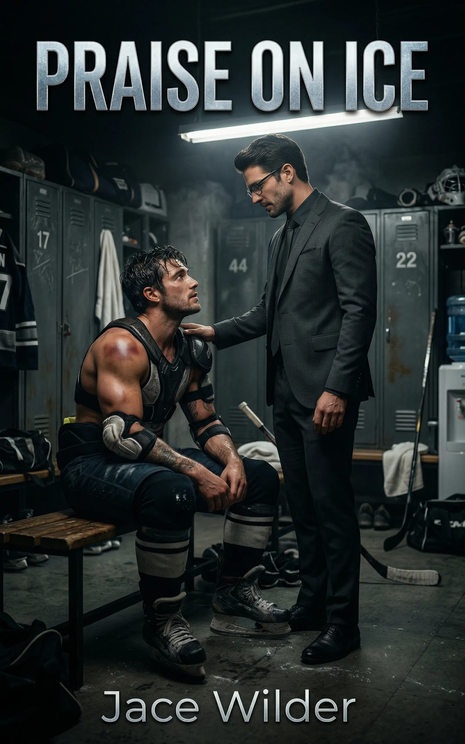 Praise on Ice by Jace Wilder - MM Hockey Sports Romance book cover