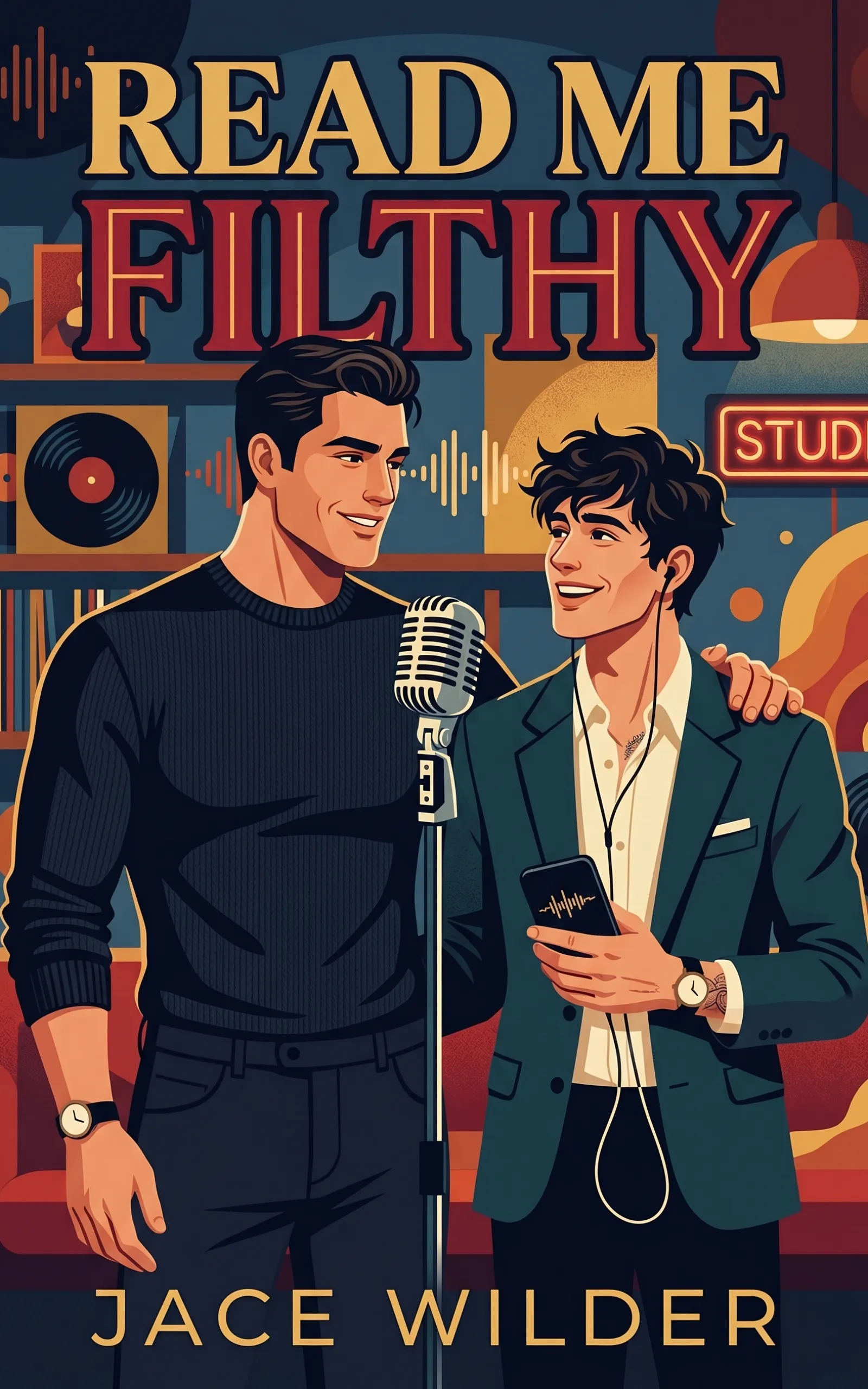 Read Me Filthy by Jace Wilder - MM Contemporary Romance book cover