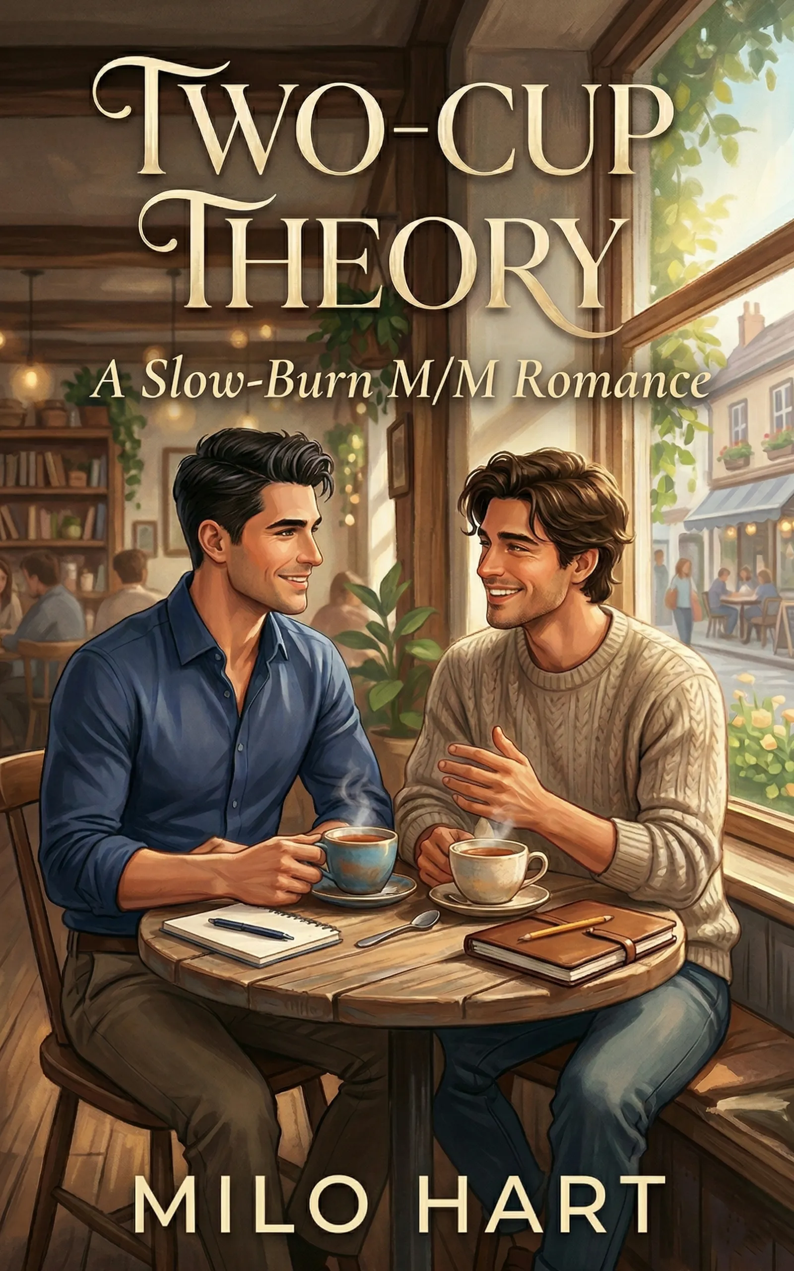 Two-Cup Theory by Milo Hart - MM Contemporary Romance book cover