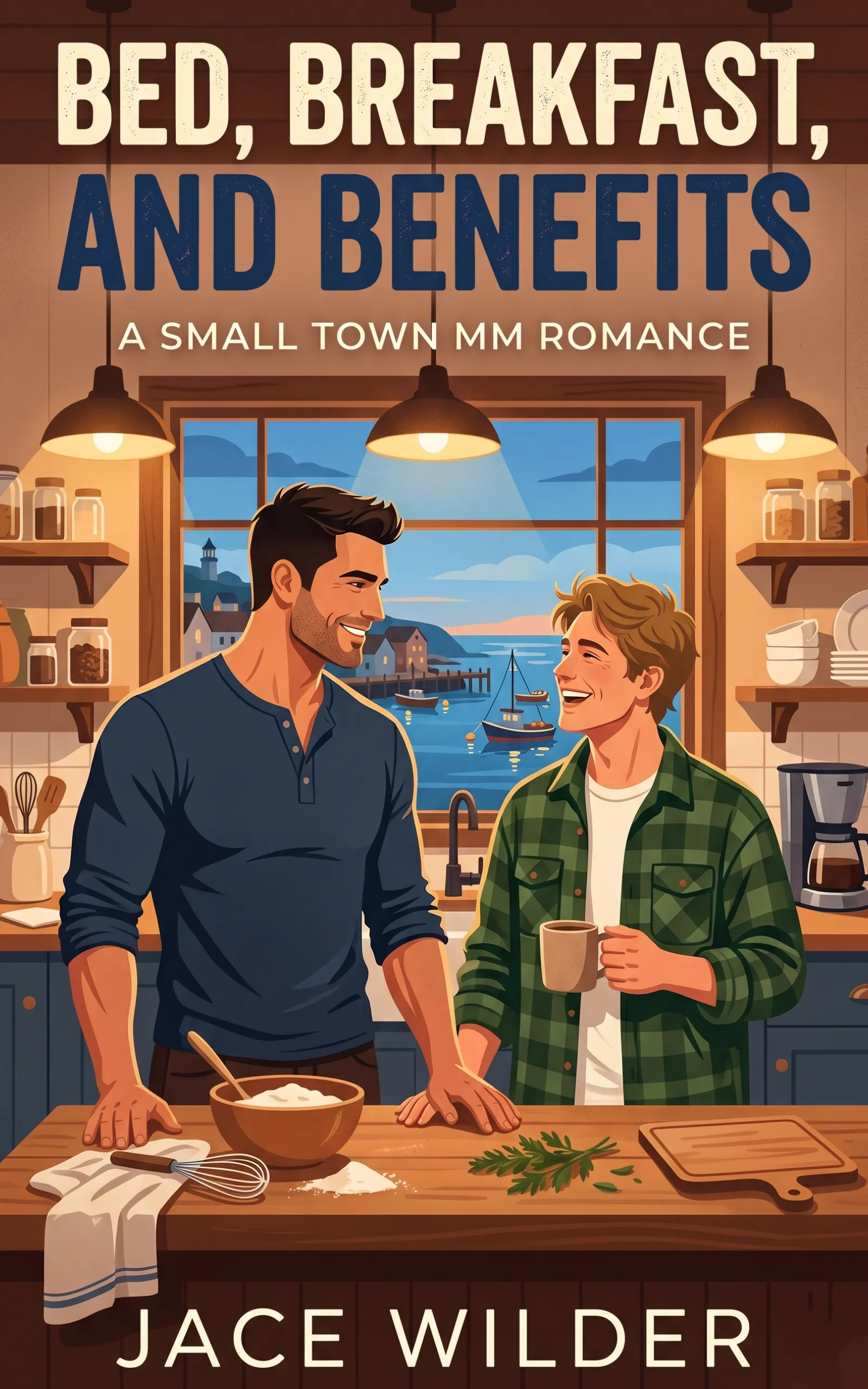 Bed, Breakfast, & Benefits by Jace Wilder - MM Contemporary Romance book cover