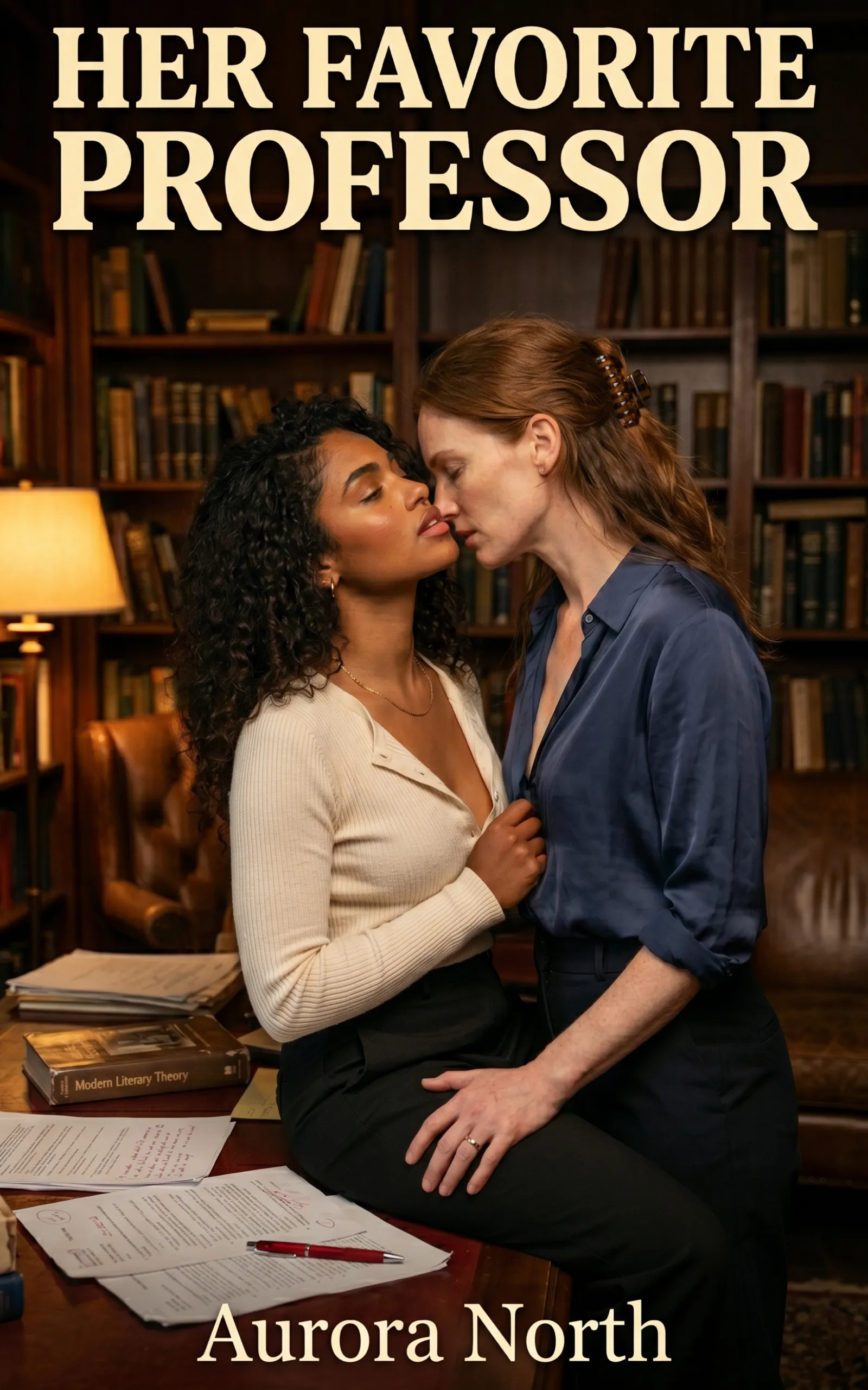 Her Favorite Professor by Aurora North - FF Sapphic Romance book cover