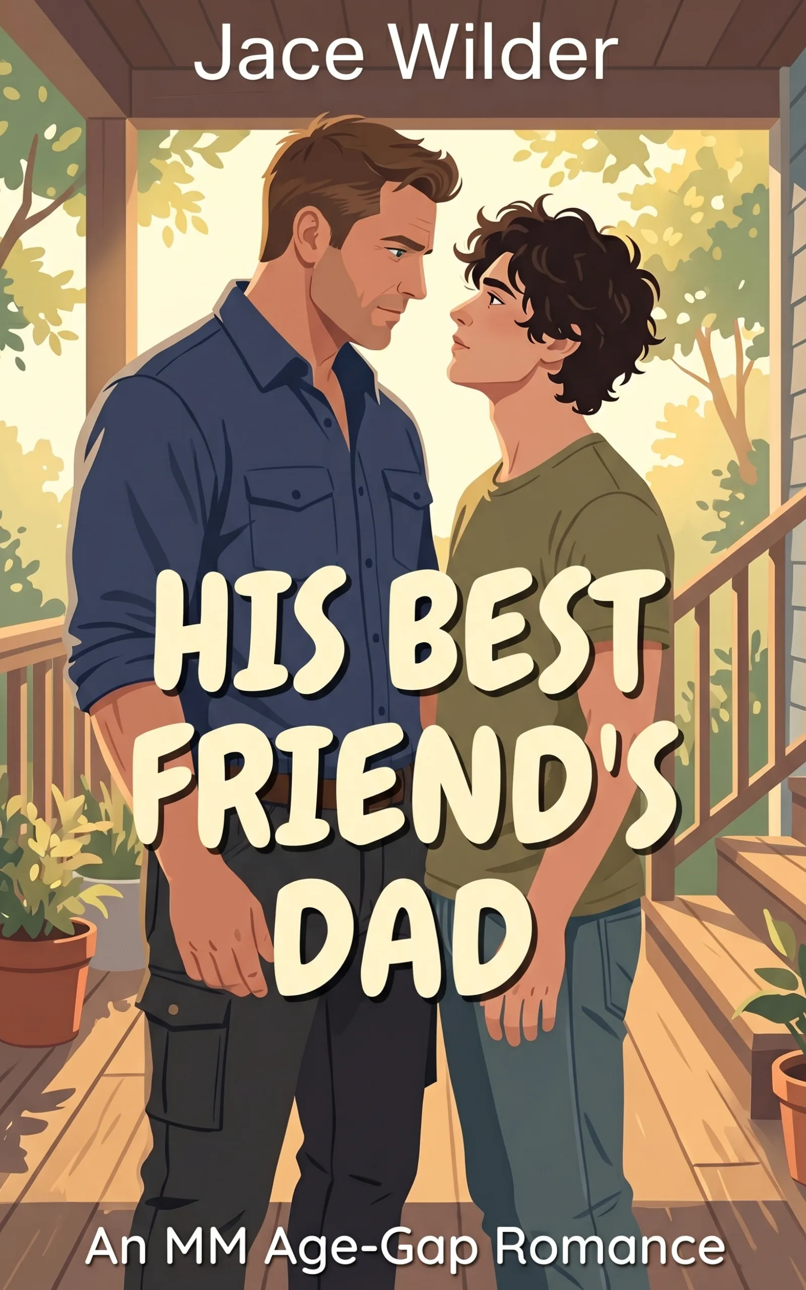 His Best Friend's Dad by Jace Wilder - MM Age Gap Romance book cover
