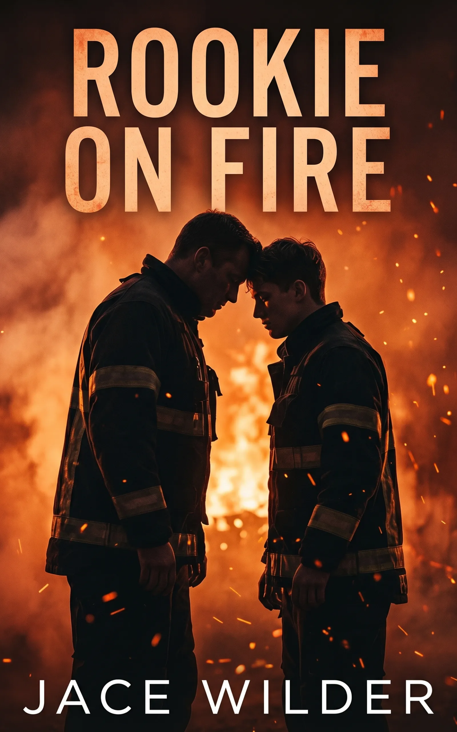 Rookie on Fire by Jace Wilder - MM Firefighter Romance book cover