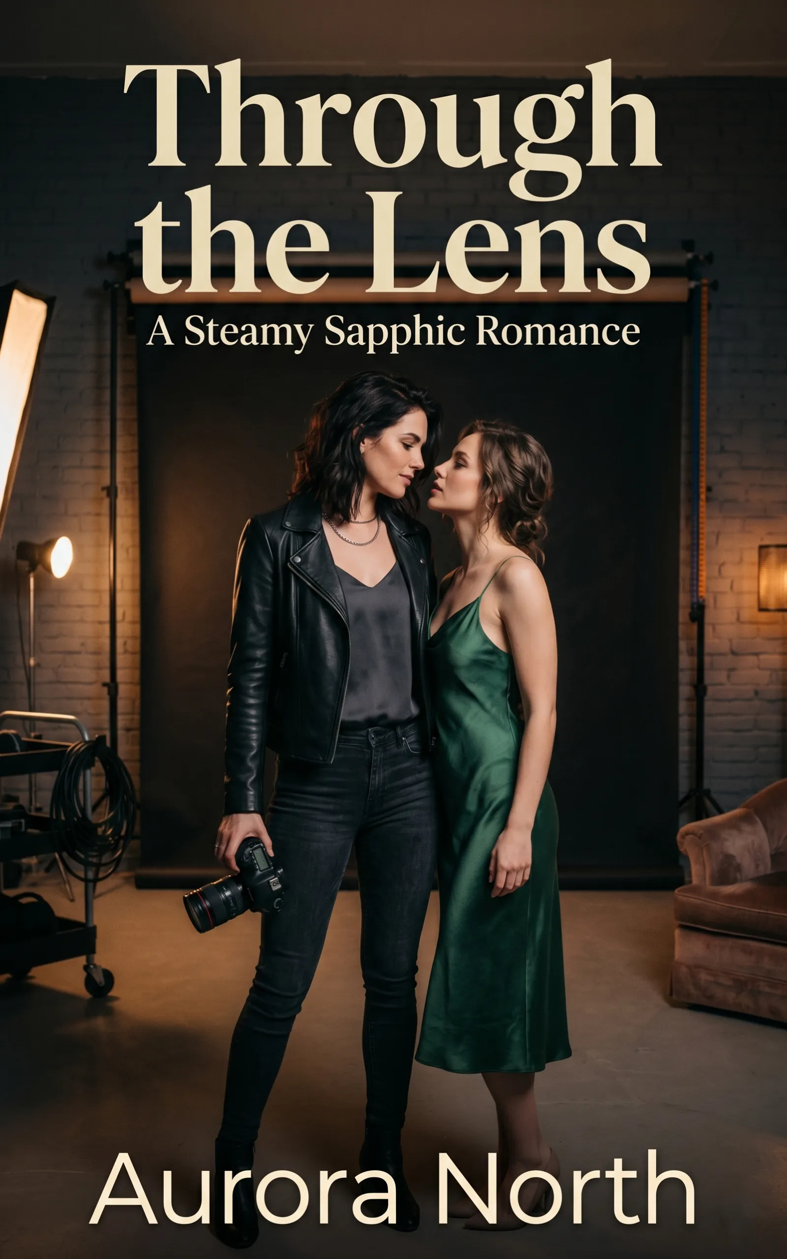 Through the Lens by Aurora North - FF Sapphic Bi-Awakening Romance book cover