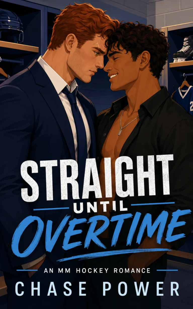 Straight Until Overtime by Chase Power - MM Hockey Romance book cover
