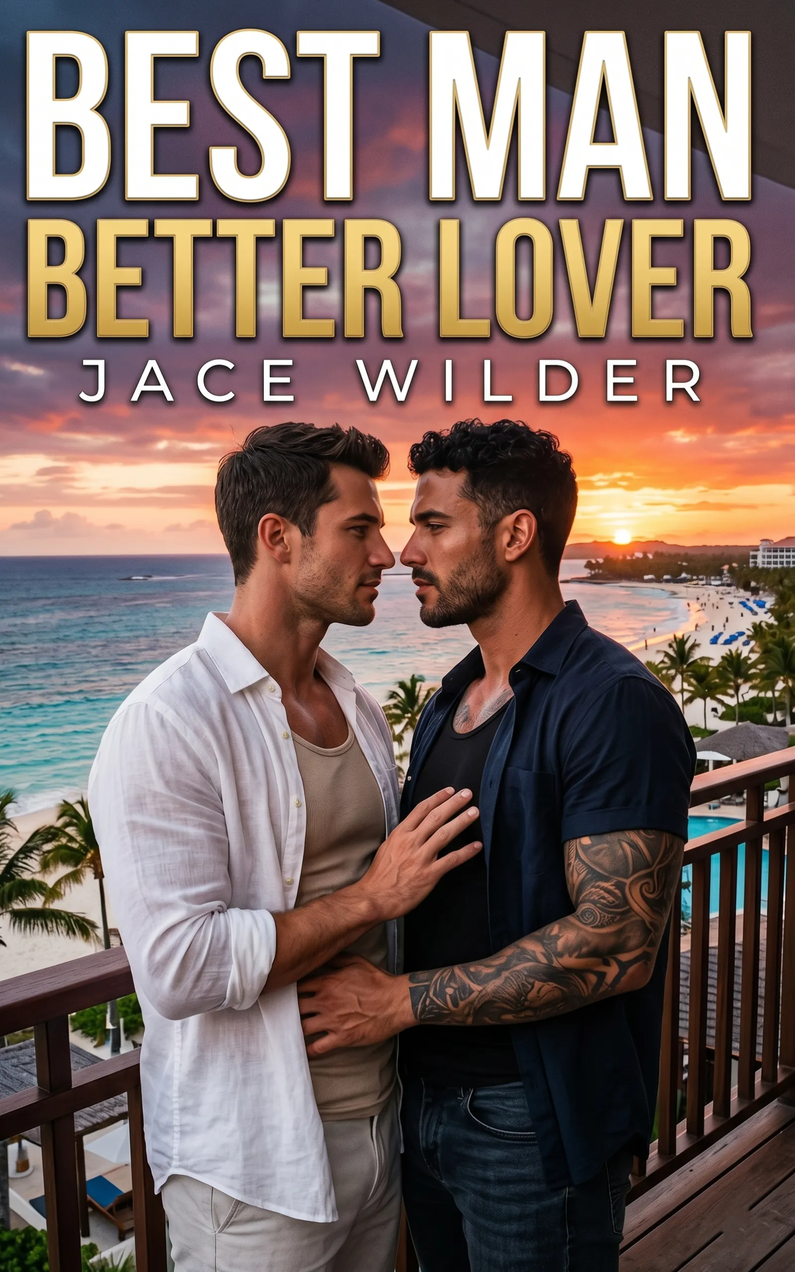 Best Man, Better Lover by Jace Wilder - MM Bi-Awakening Romance book cover