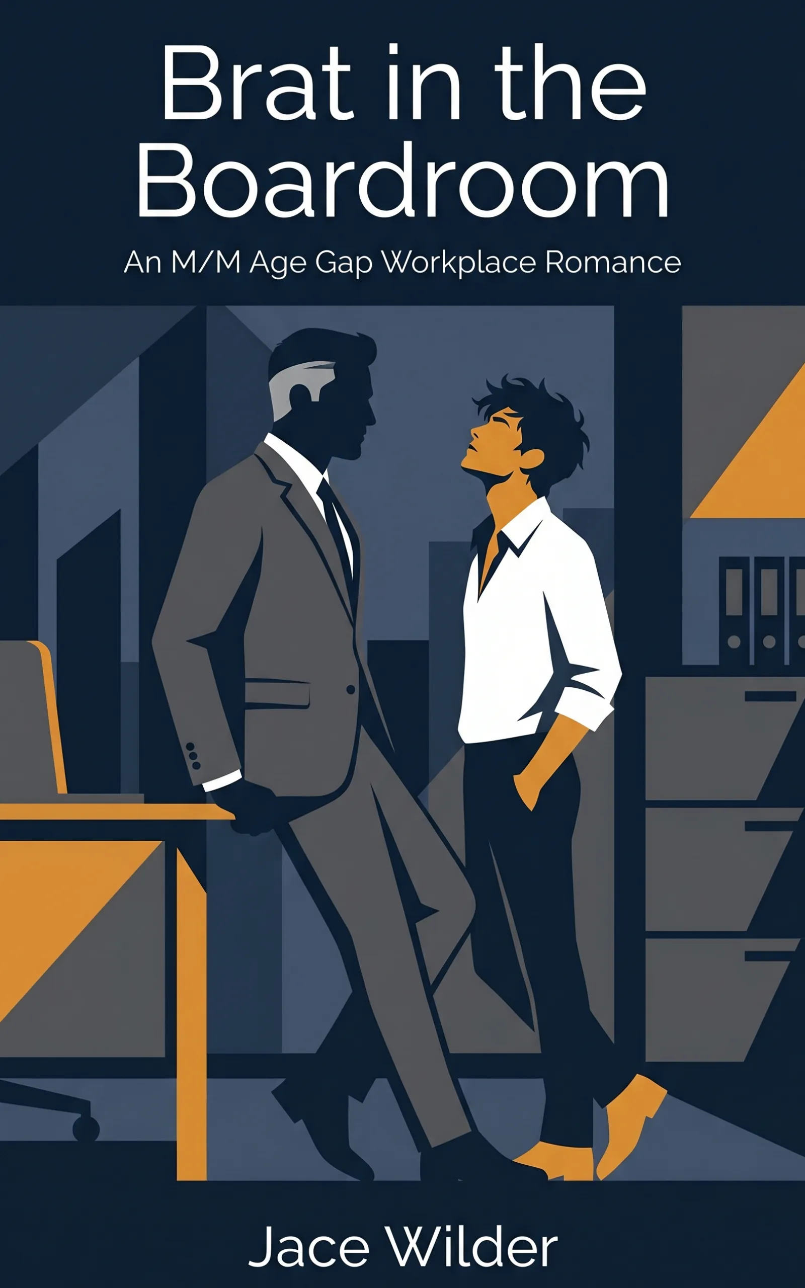 Brat in the Boardroom by Jace Wilder - MM Contemporary Office Romance book cover