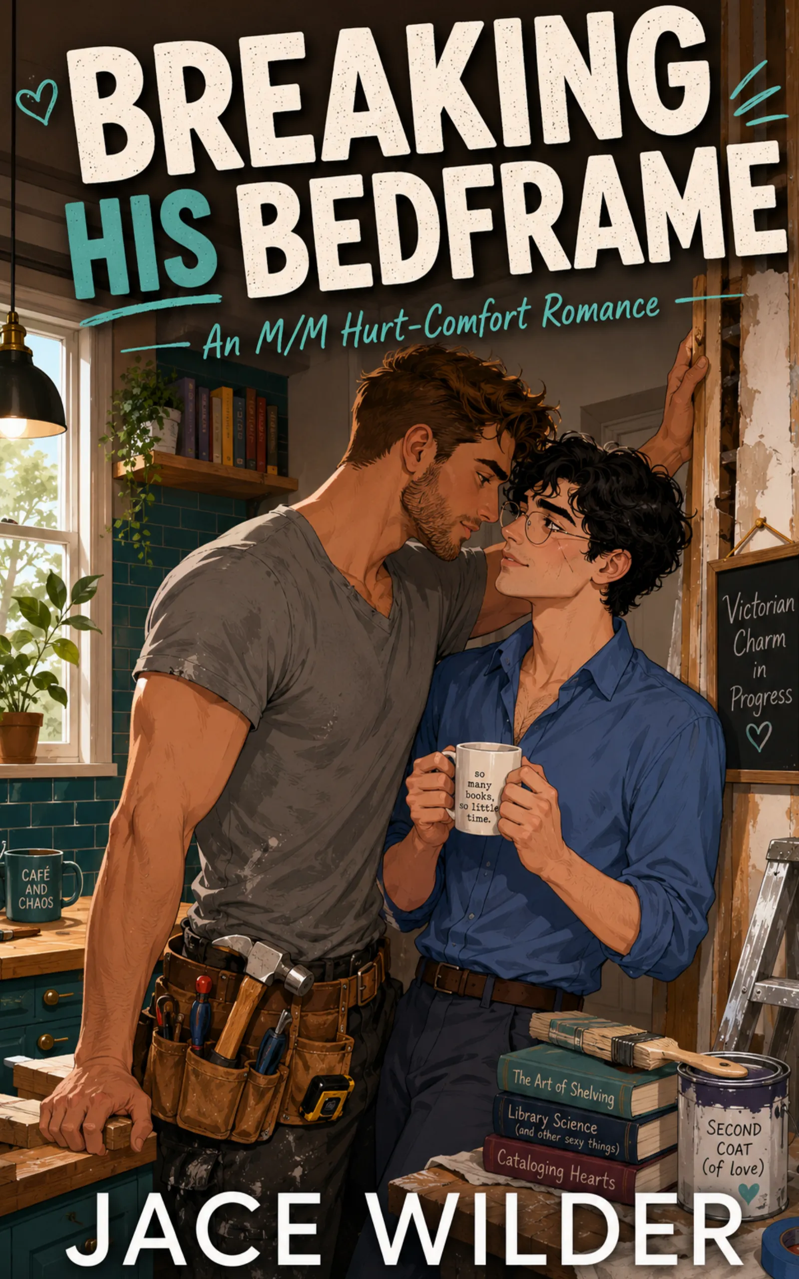 Breaking His Bedframe by Jace Wilder - MM Romance book cover
