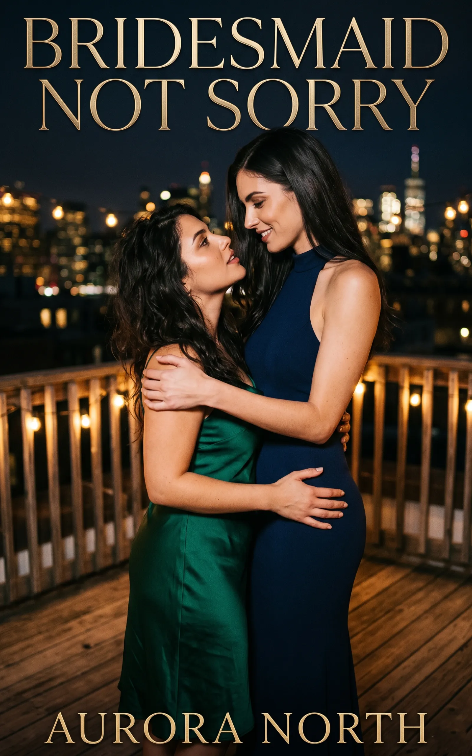 Bridesmaid Not Sorry by Aurora North - FF Sapphic Romance book cover
