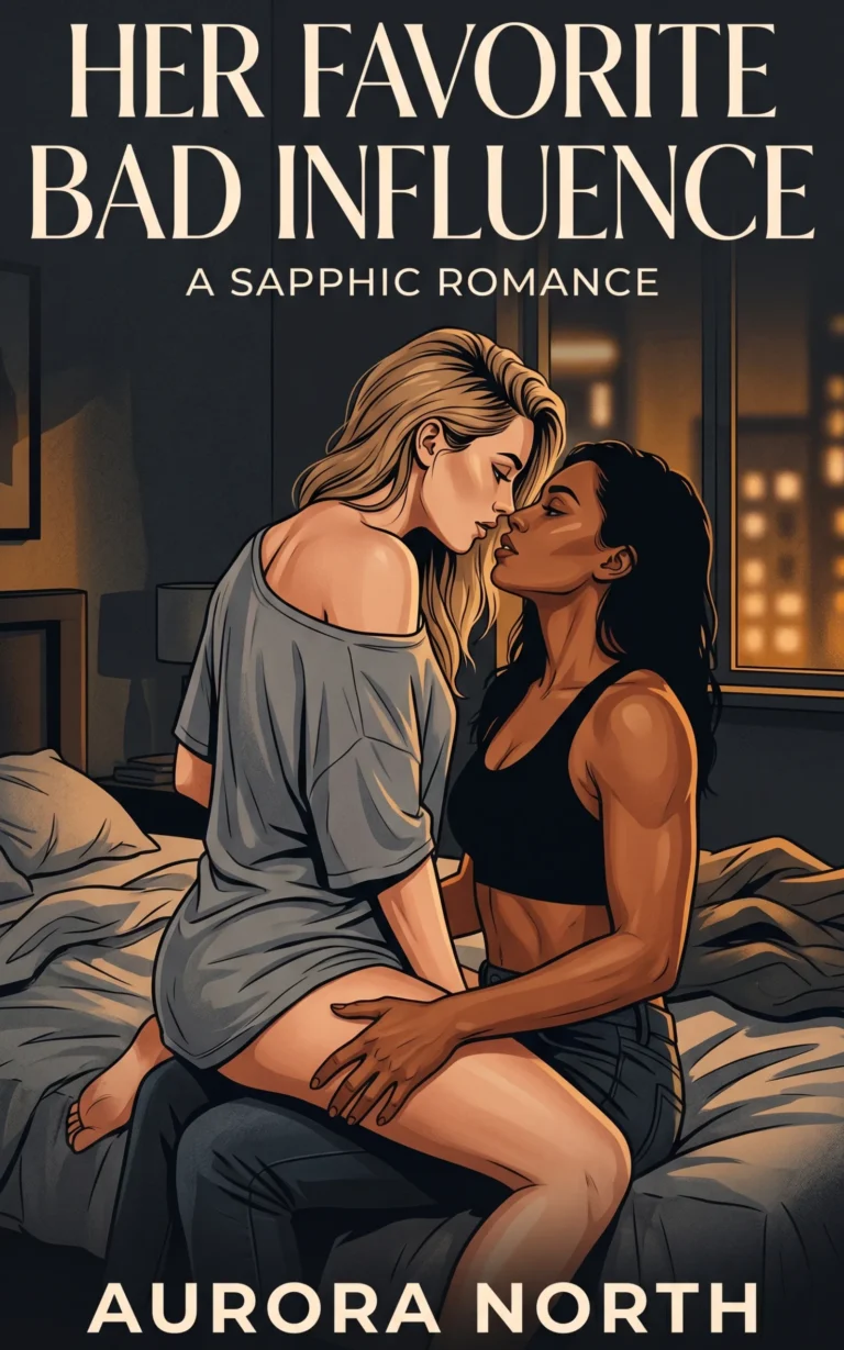Her Favorite Bad Influence by Aurora North - FF Sapphic Romance book cover