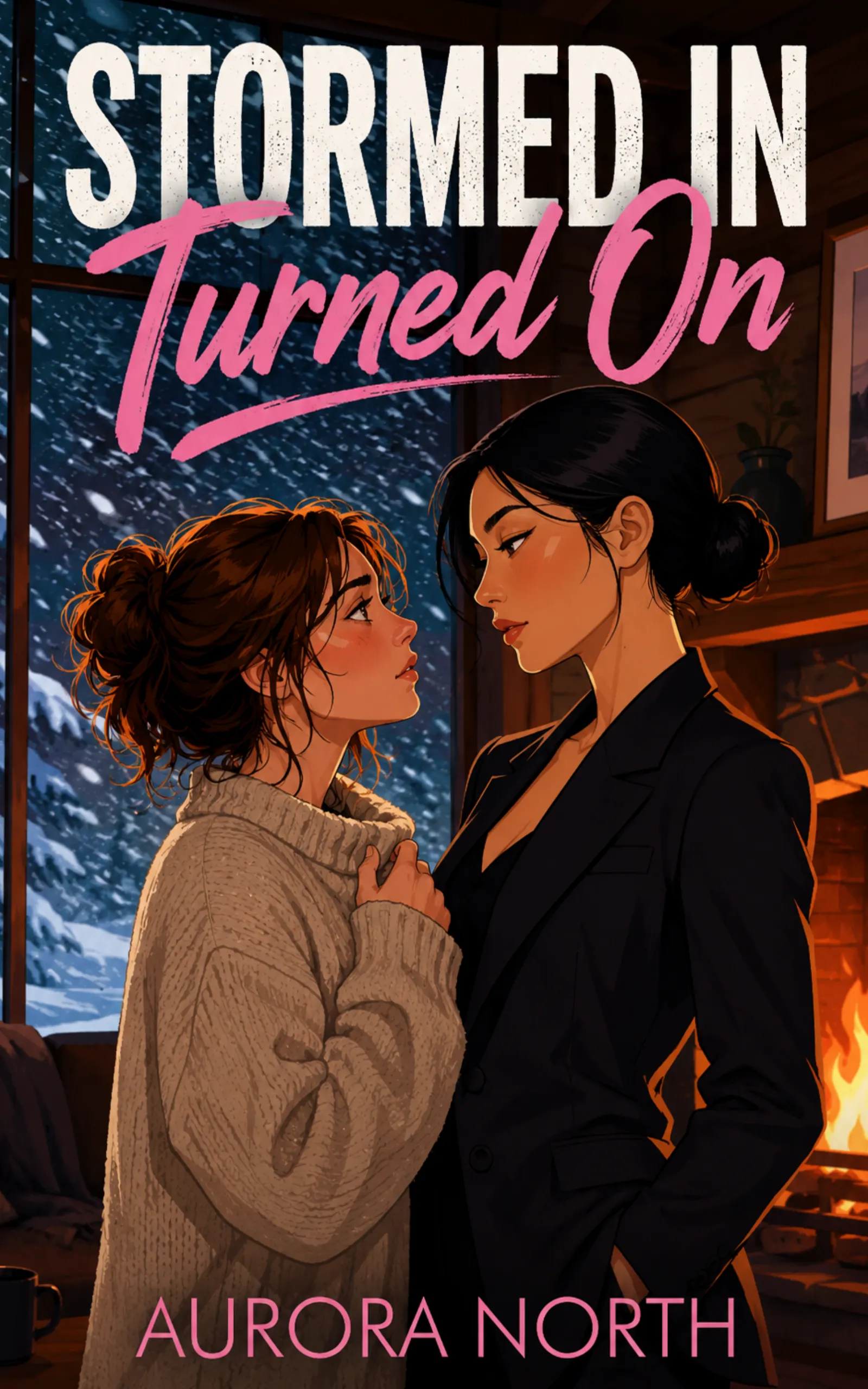 Her Plus-One Problem by Aurora North - FF Sapphic Romance book cover