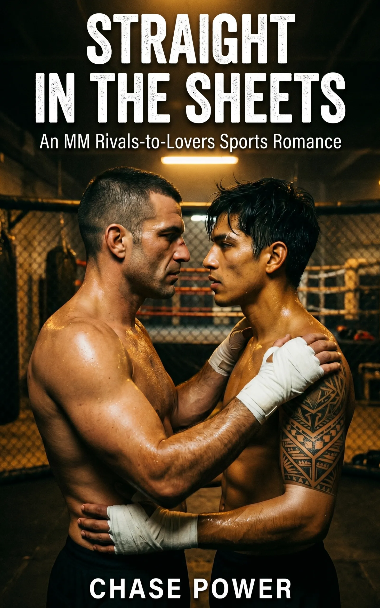 Straight in the Sheets by Chase Power - MM MMA Sports Romance book cover