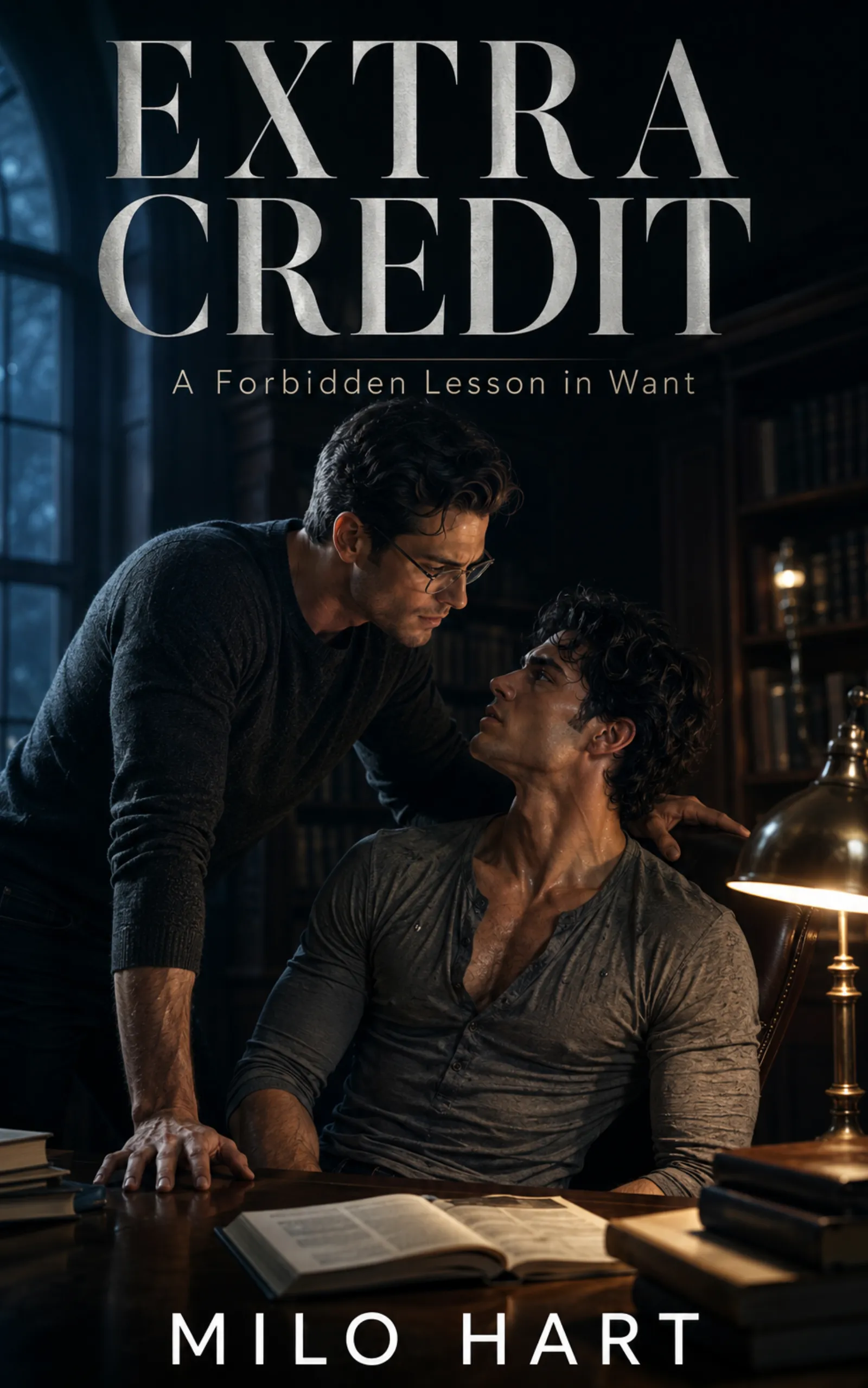 Extra Credit by Milo Hart - MM College Romance book cover
