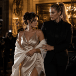 Books Like The Bodyguard reading guide featuring a female celebrity escorted by her protective female bodyguard through paparazzi flashes outside a gala.