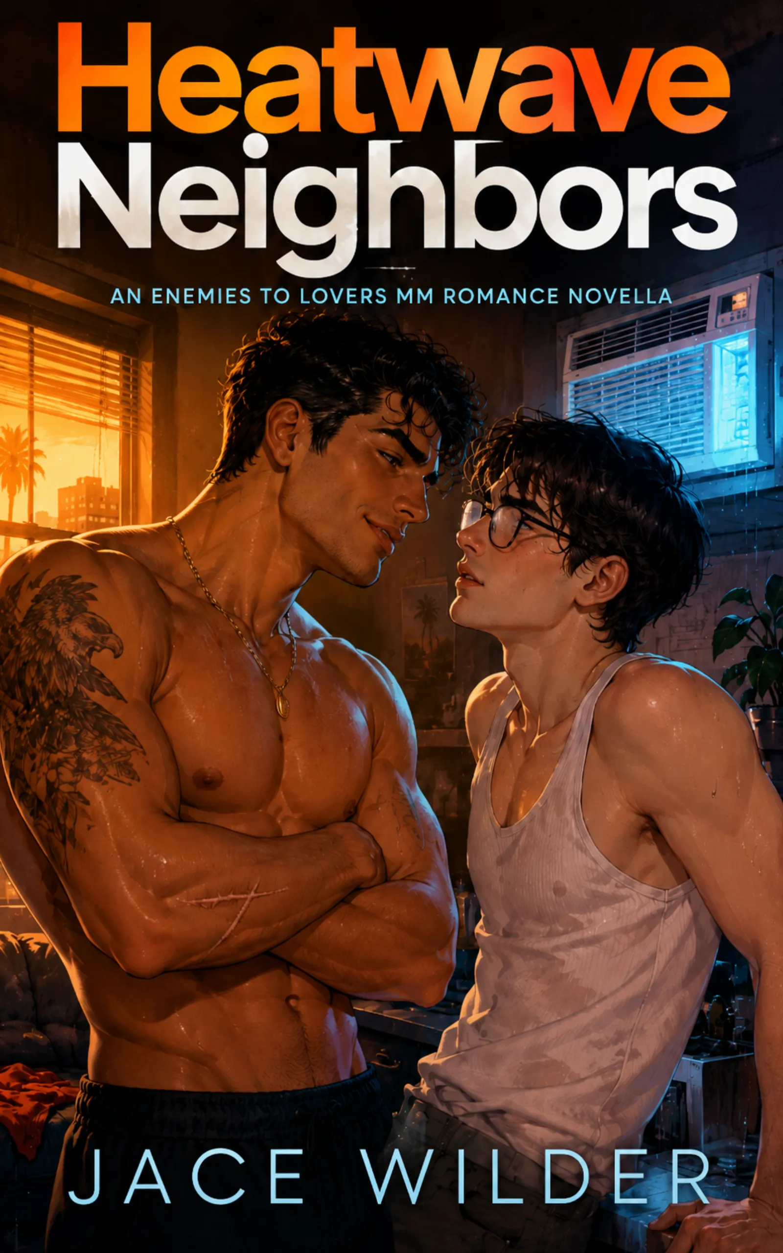 Heatwave Neighbors by Jace Wilder - MM Contemporary Romance book cover