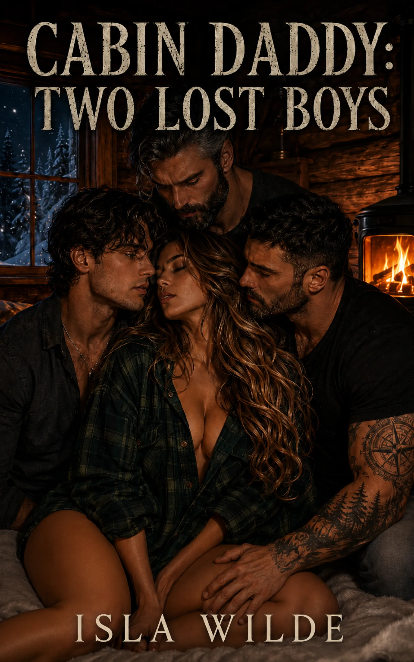 Cabin Daddy & Two Lost Boys book cover by Isla Wilde