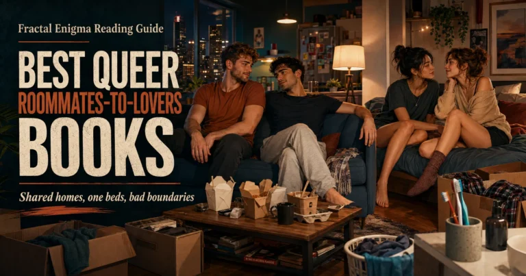 Best queer roommates-to-lovers romance books reading guide with MM and sapphic roommates in a modern apartment