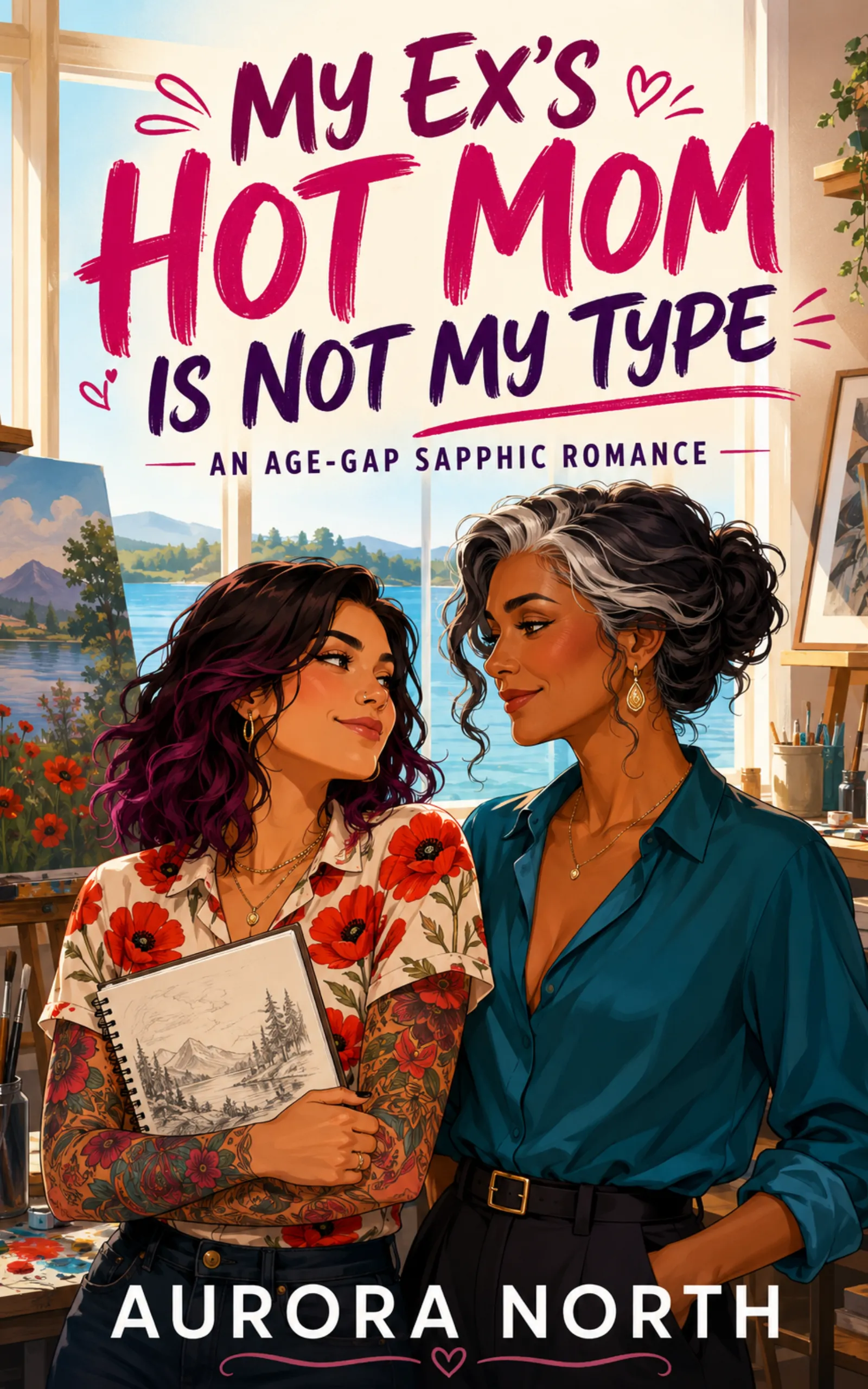 My Ex’s Hot Mom Is Not My Type book cover by Aurora North
