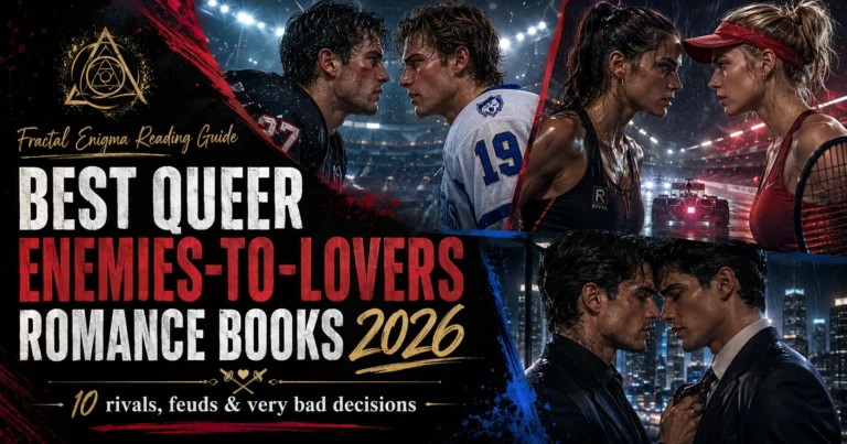 Best Queer Enemies-to-Lovers Romance Books 2026 reading guide featuring rival queer couples