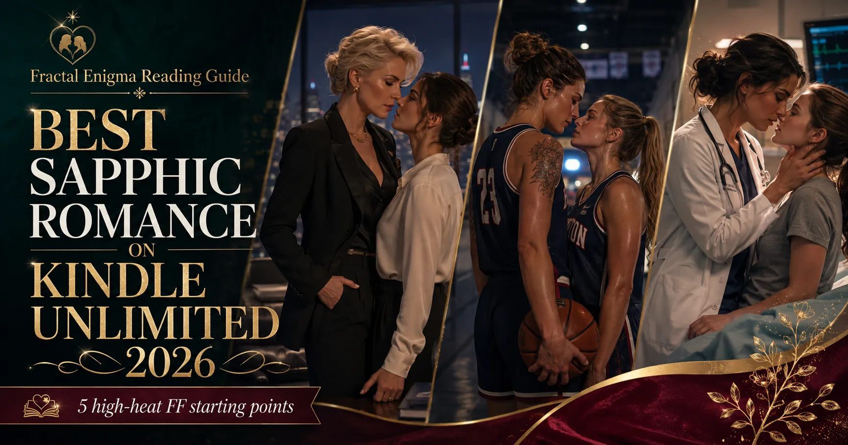 Best Sapphic Romance on Kindle Unlimited 2026 reading guide featuring high-heat FF romance