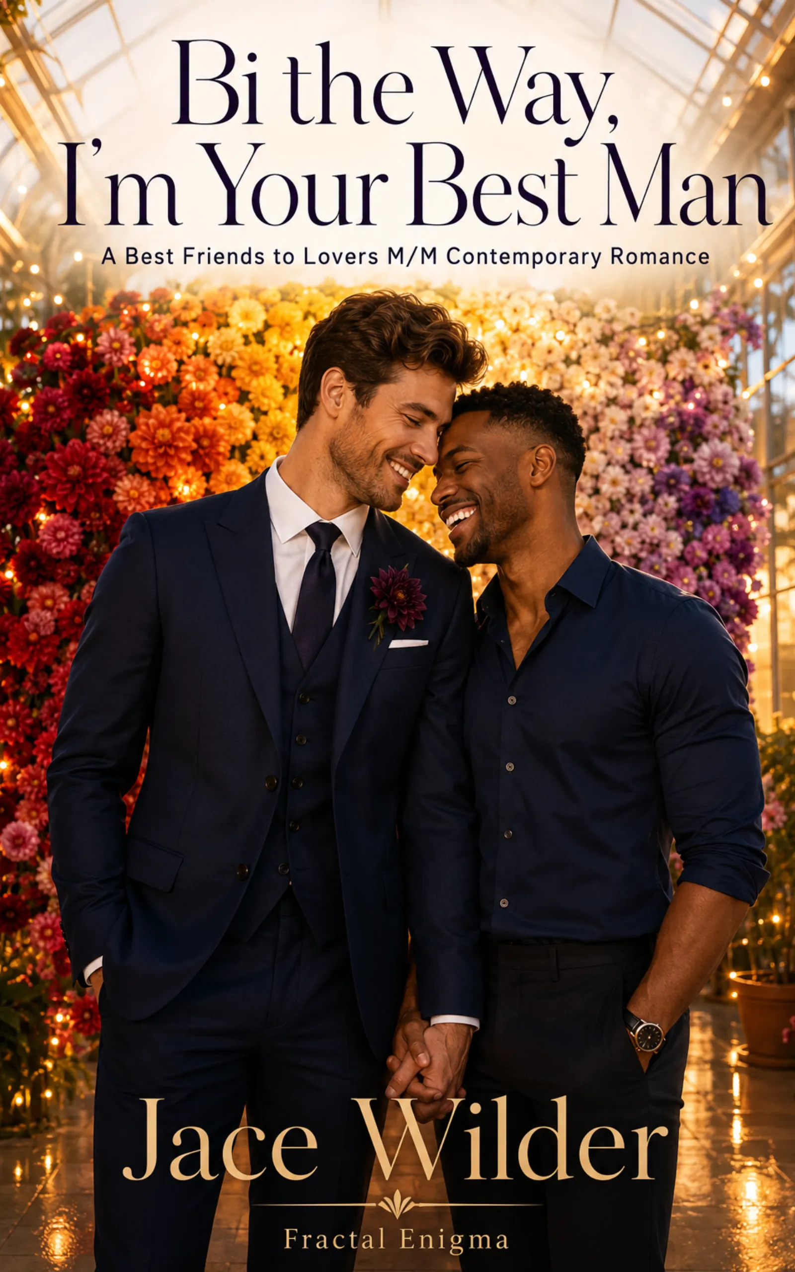Bi the Way, I'm Your Best Man by Jace Wilder book cover, MM best friends wedding romance