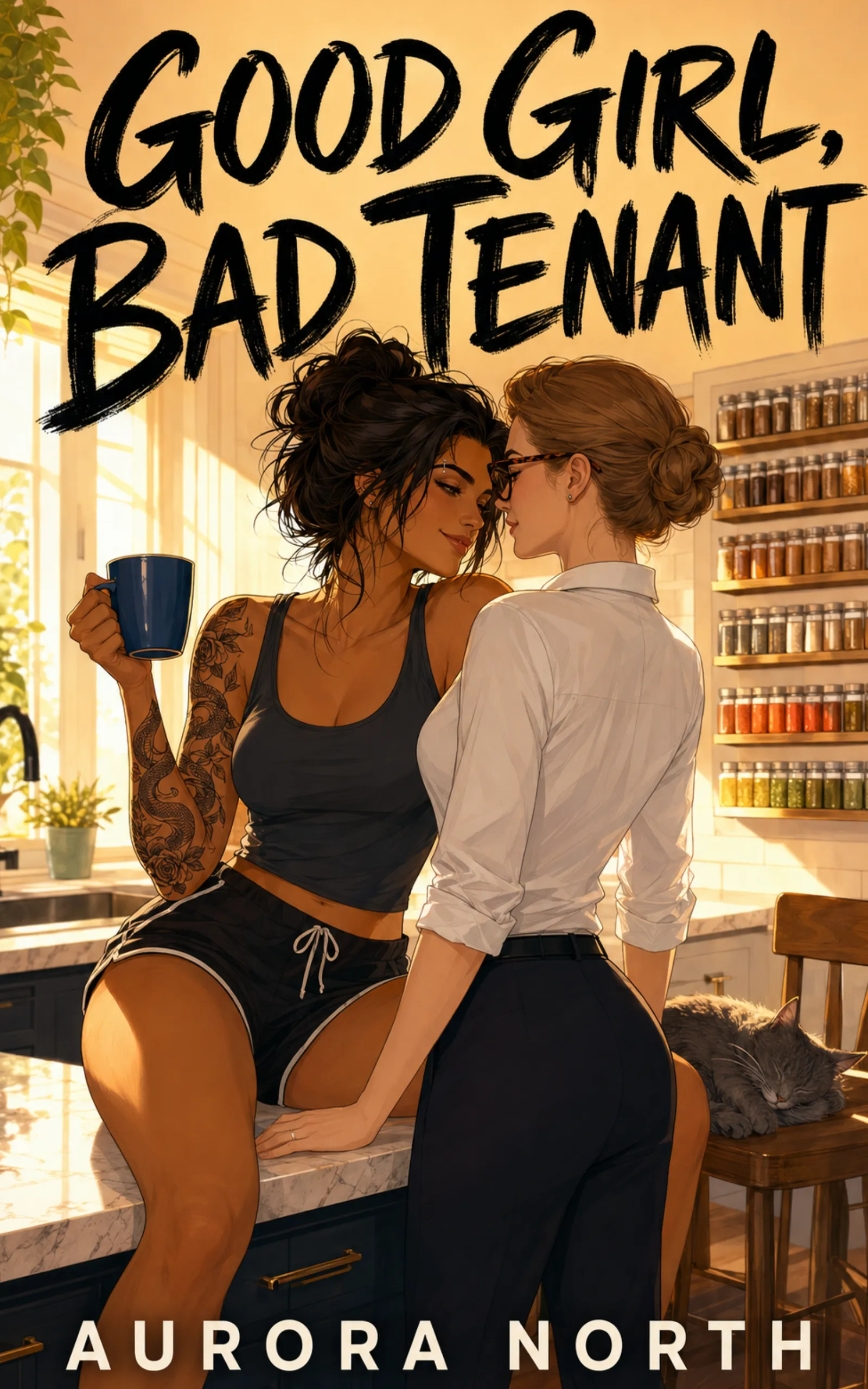 Good Girl, Bad Tenant book cover by Aurora North