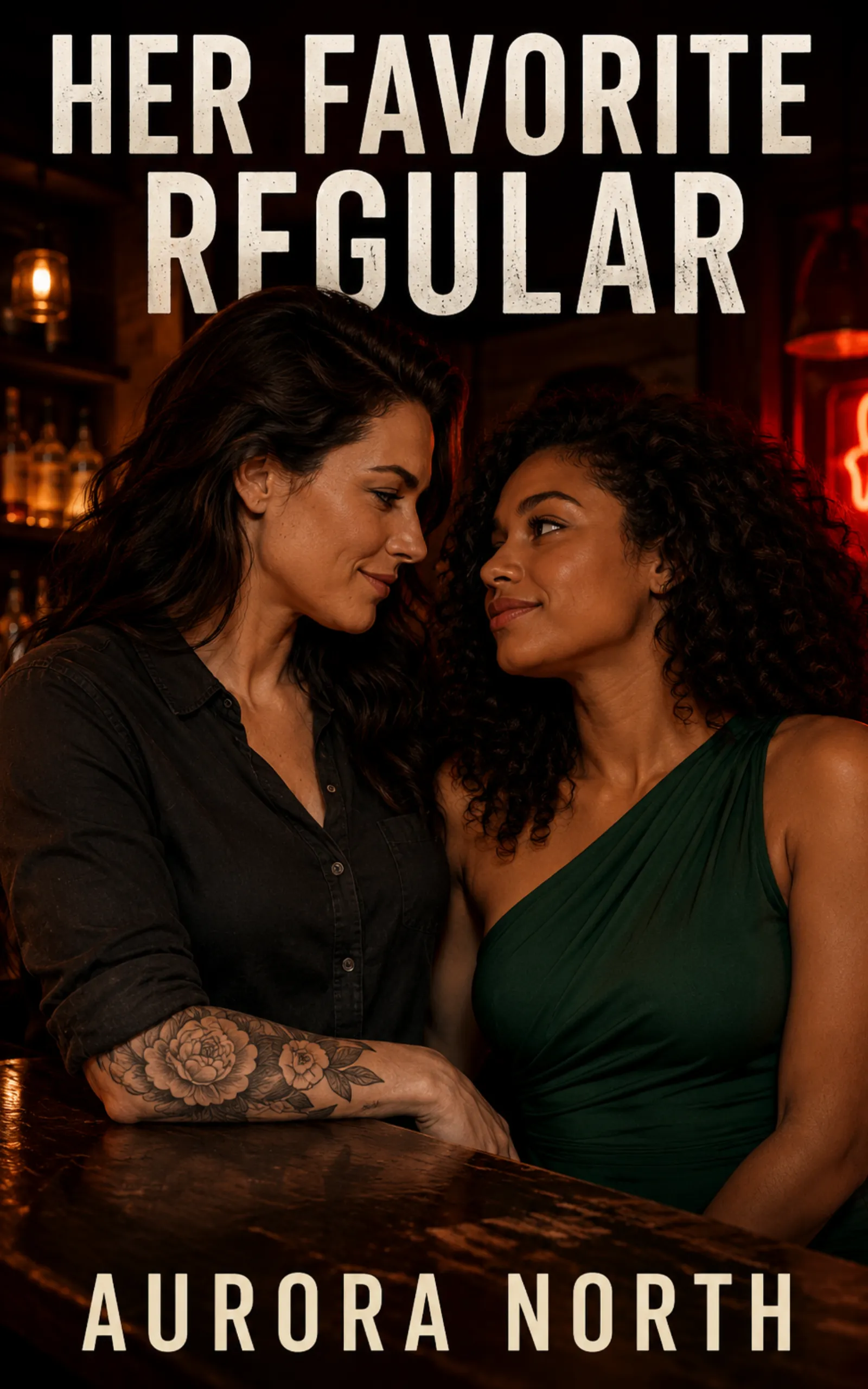 Her Favorite Regular by Aurora North - FF Sapphic Romance book cover